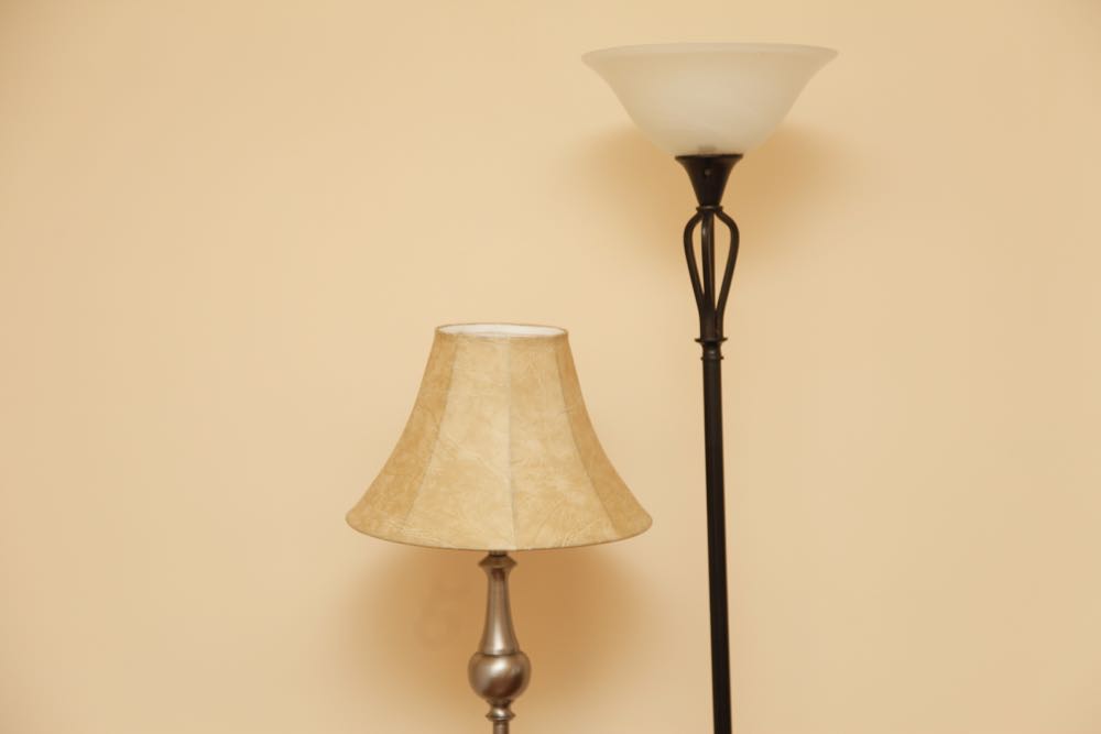 Pair of Metal Floor Lamps