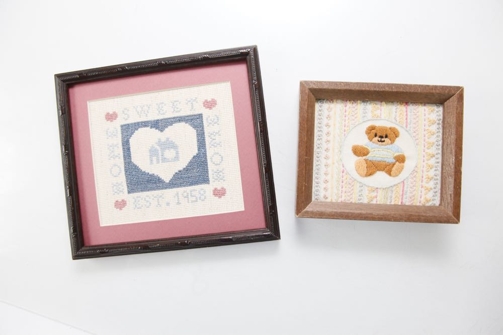 Collection of Framed Cross Stitch