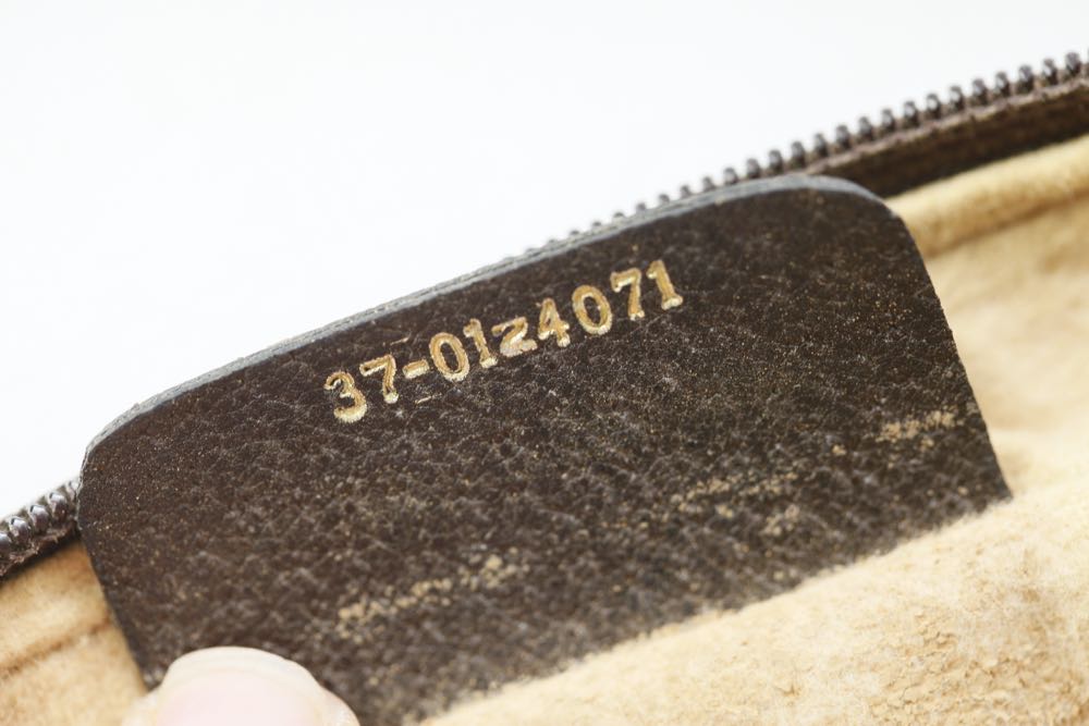 Vintage Gucci Brown Canvas Shoulder Bag and Wallet