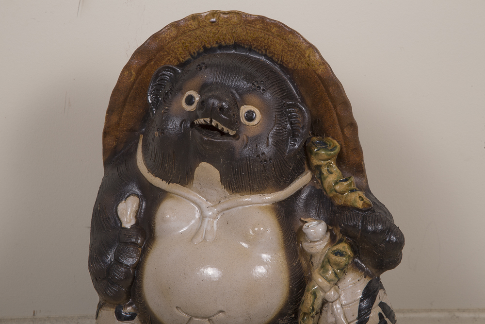 Pair of Tanuki Statues