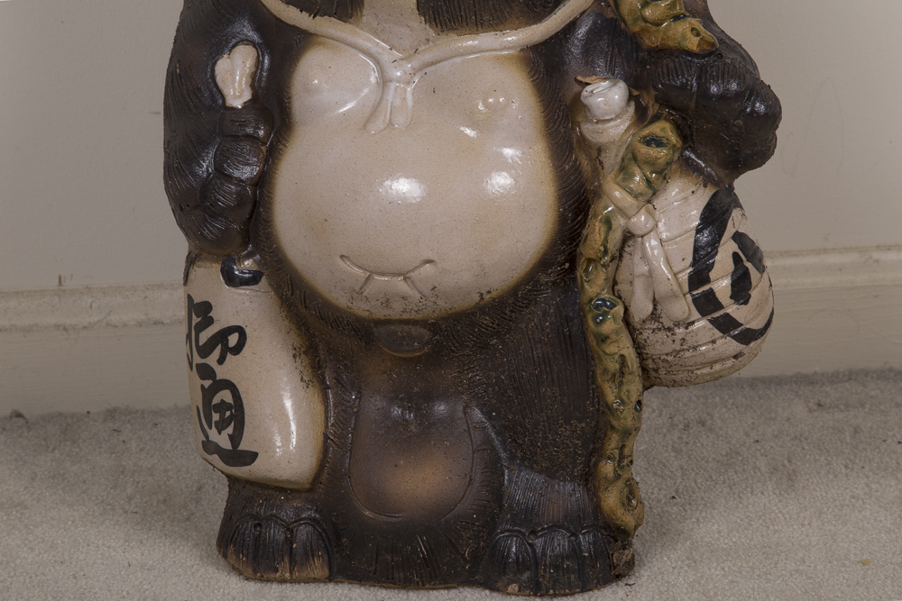 Pair of Tanuki Statues
