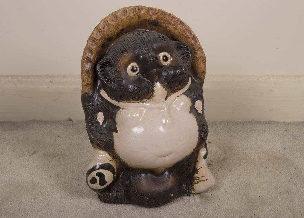 Pair of Tanuki Statues