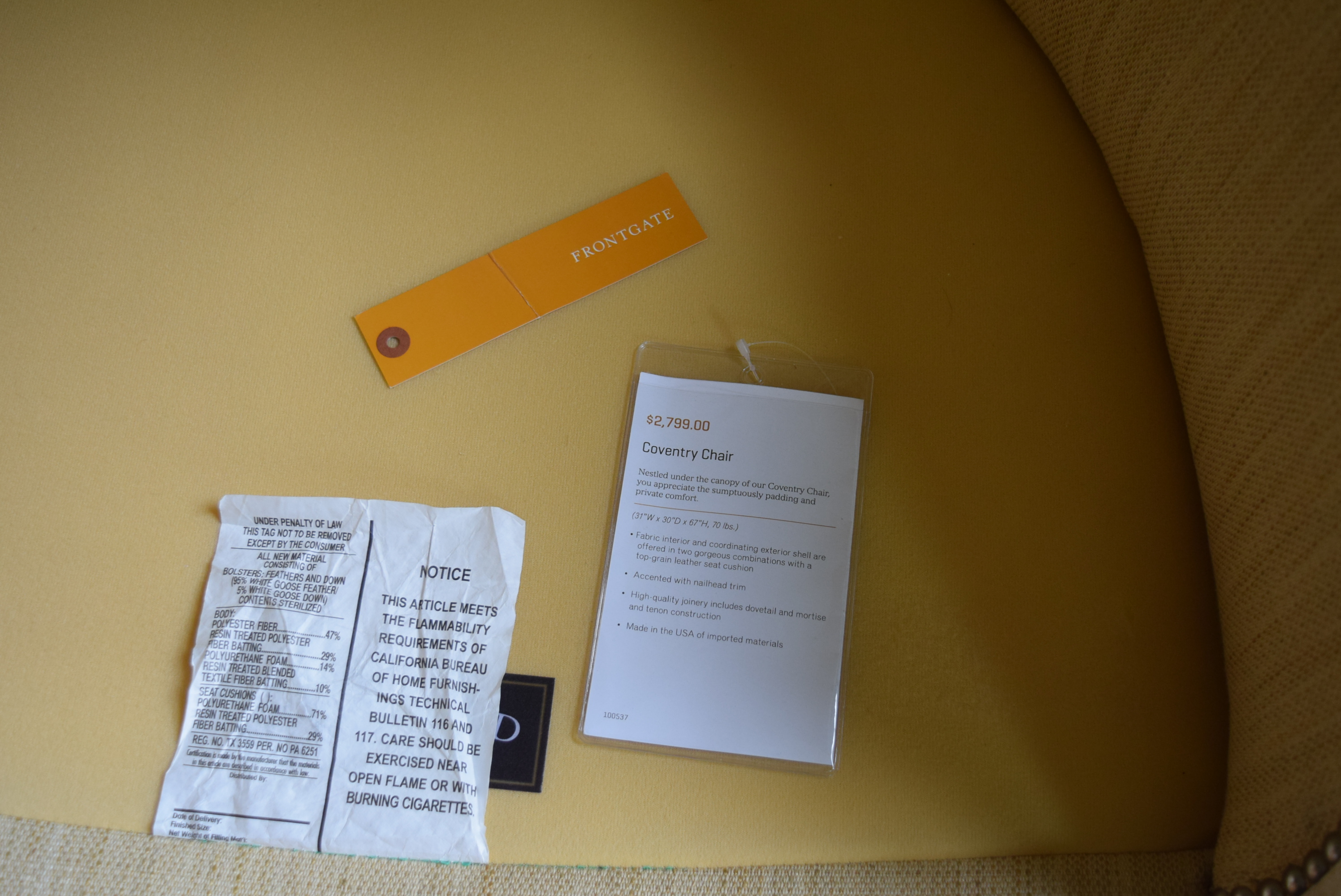 Frontgate Coventry Balloon Chair #2