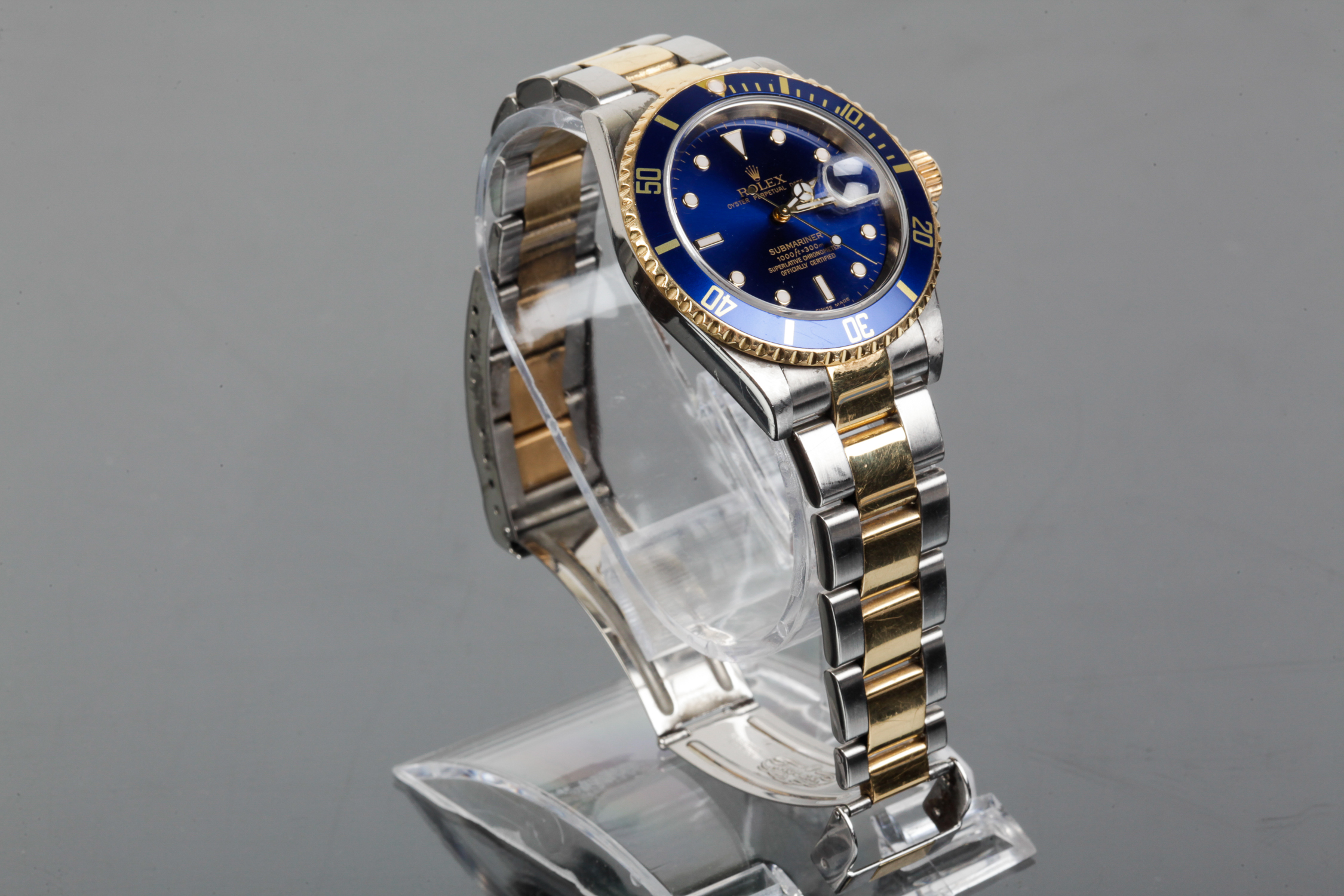 18K Yellow Gold and Stainless Submariner Date Rolex Watch
