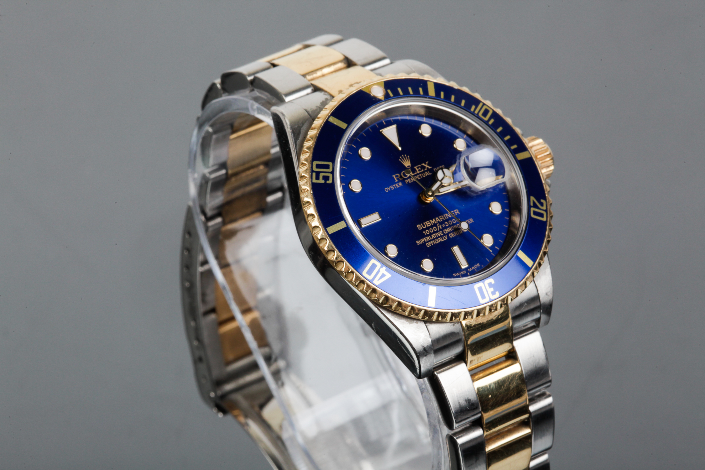 18K Yellow Gold and Stainless Submariner Date Rolex Watch