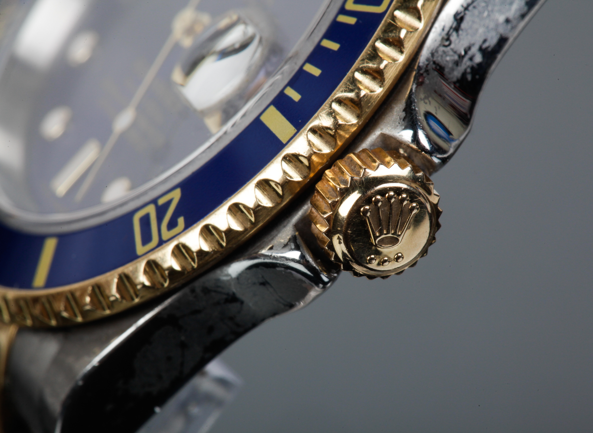 18K Yellow Gold and Stainless Submariner Date Rolex Watch