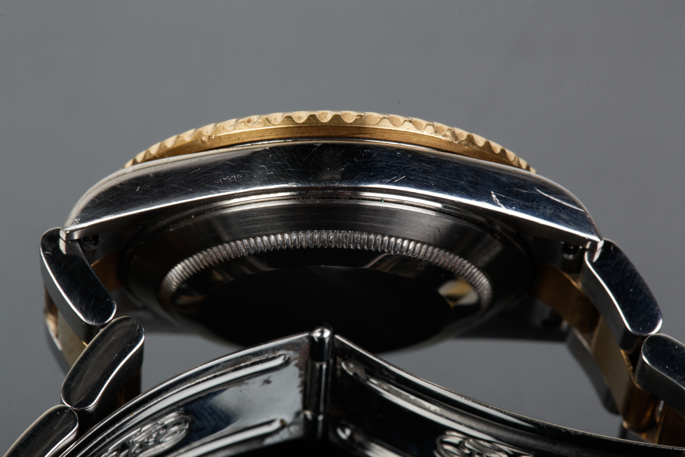 18K Yellow Gold and Stainless Submariner Date Rolex Watch