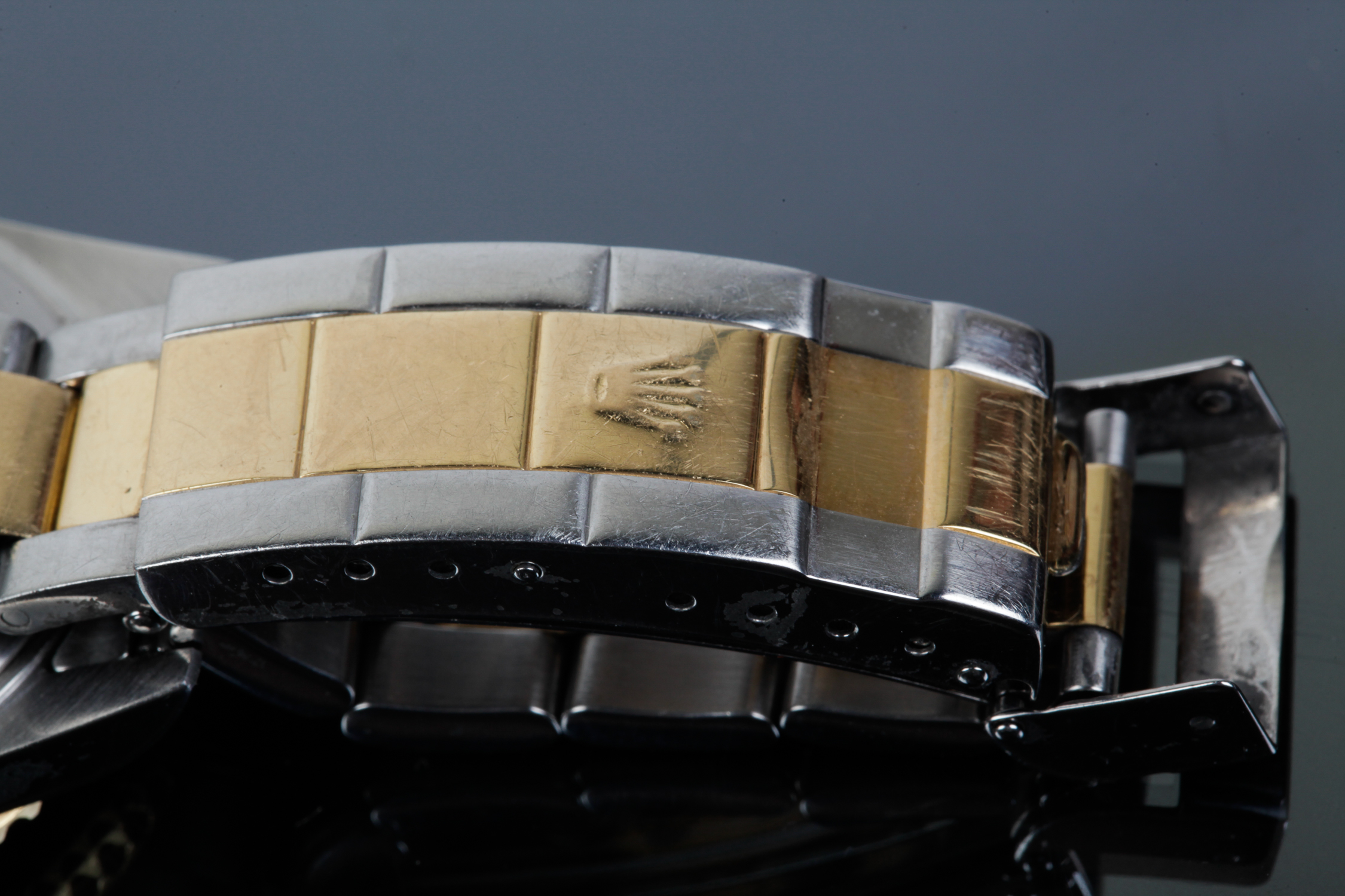 18K Yellow Gold and Stainless Submariner Date Rolex Watch