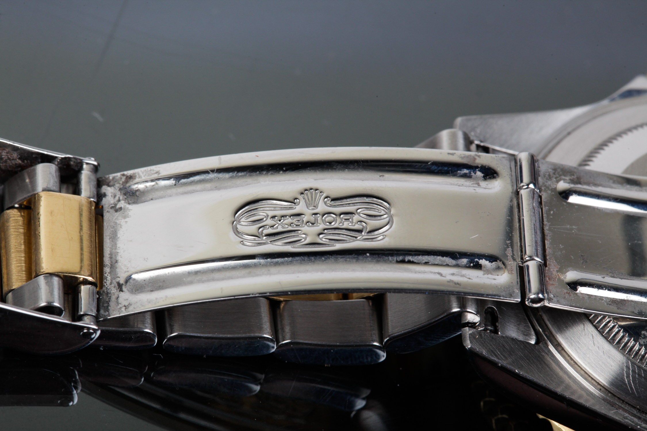 18K Yellow Gold and Stainless Submariner Date Rolex Watch