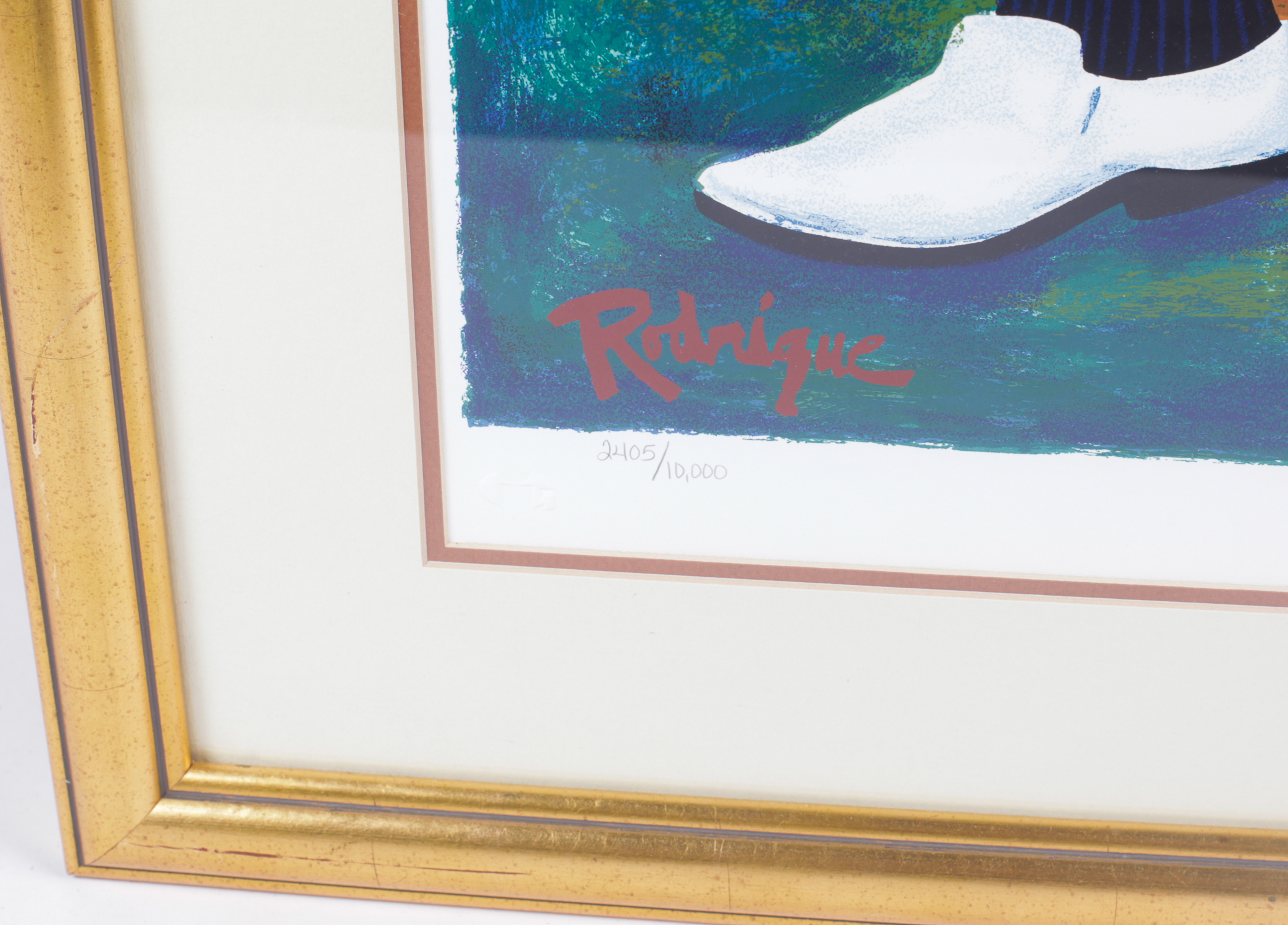 Signed George Rodrigue 1995 New Orleans Jazz Festival Poster