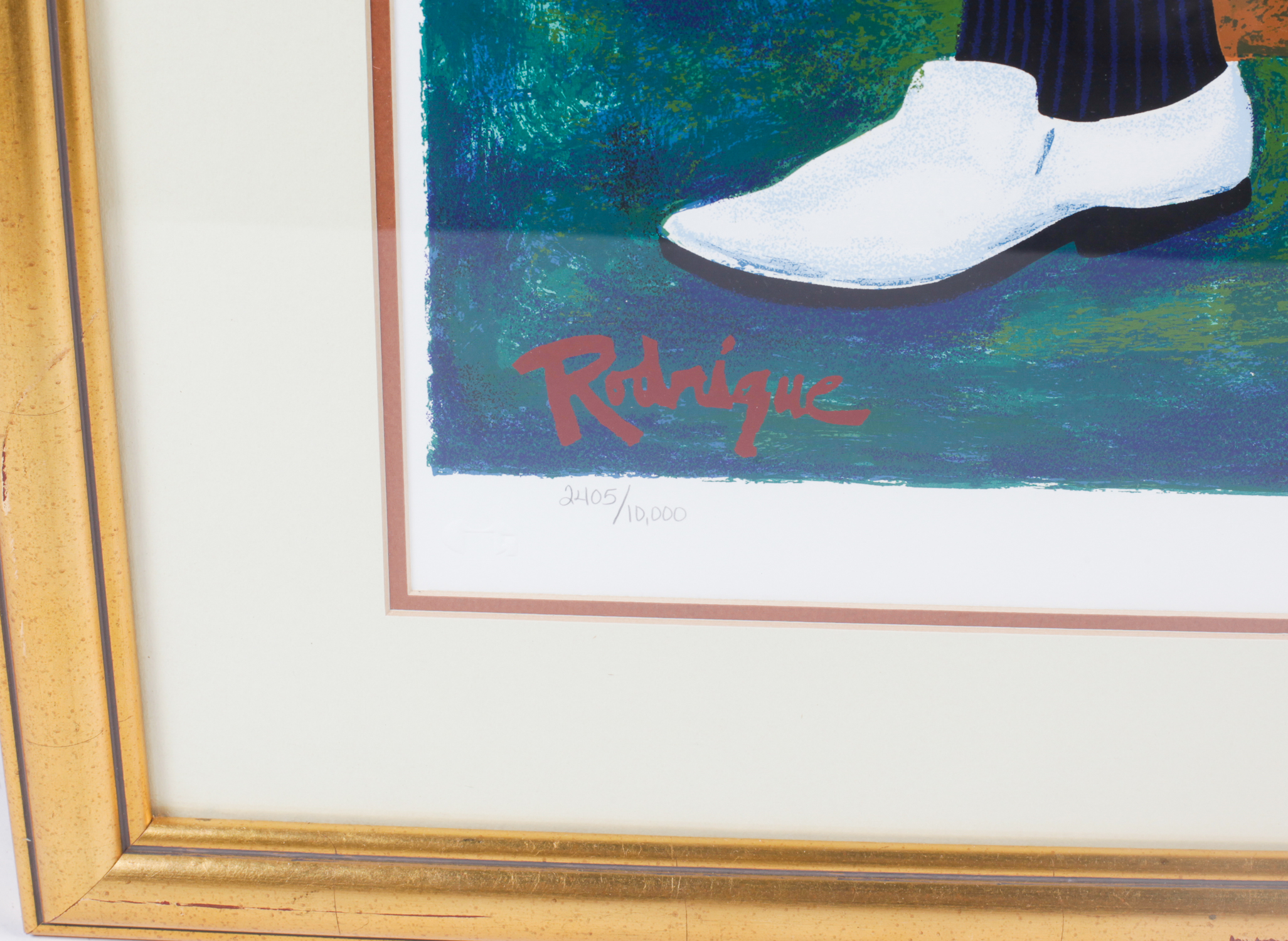 Signed George Rodrigue 1995 New Orleans Jazz Festival Poster