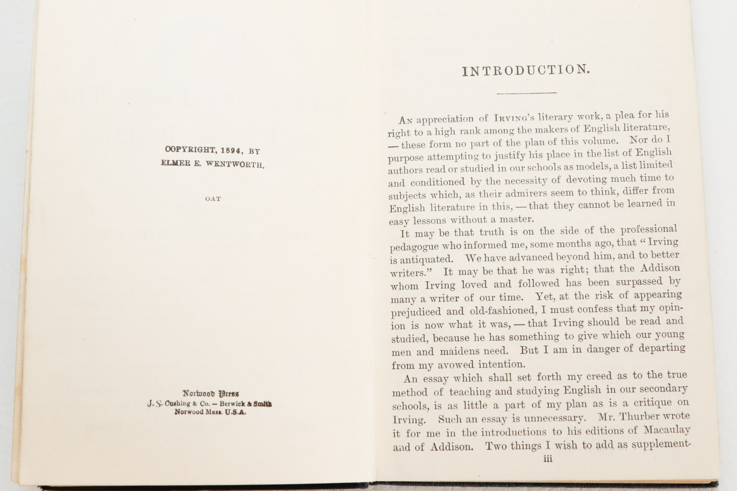 Two Antiquarian Books by Washington Irving