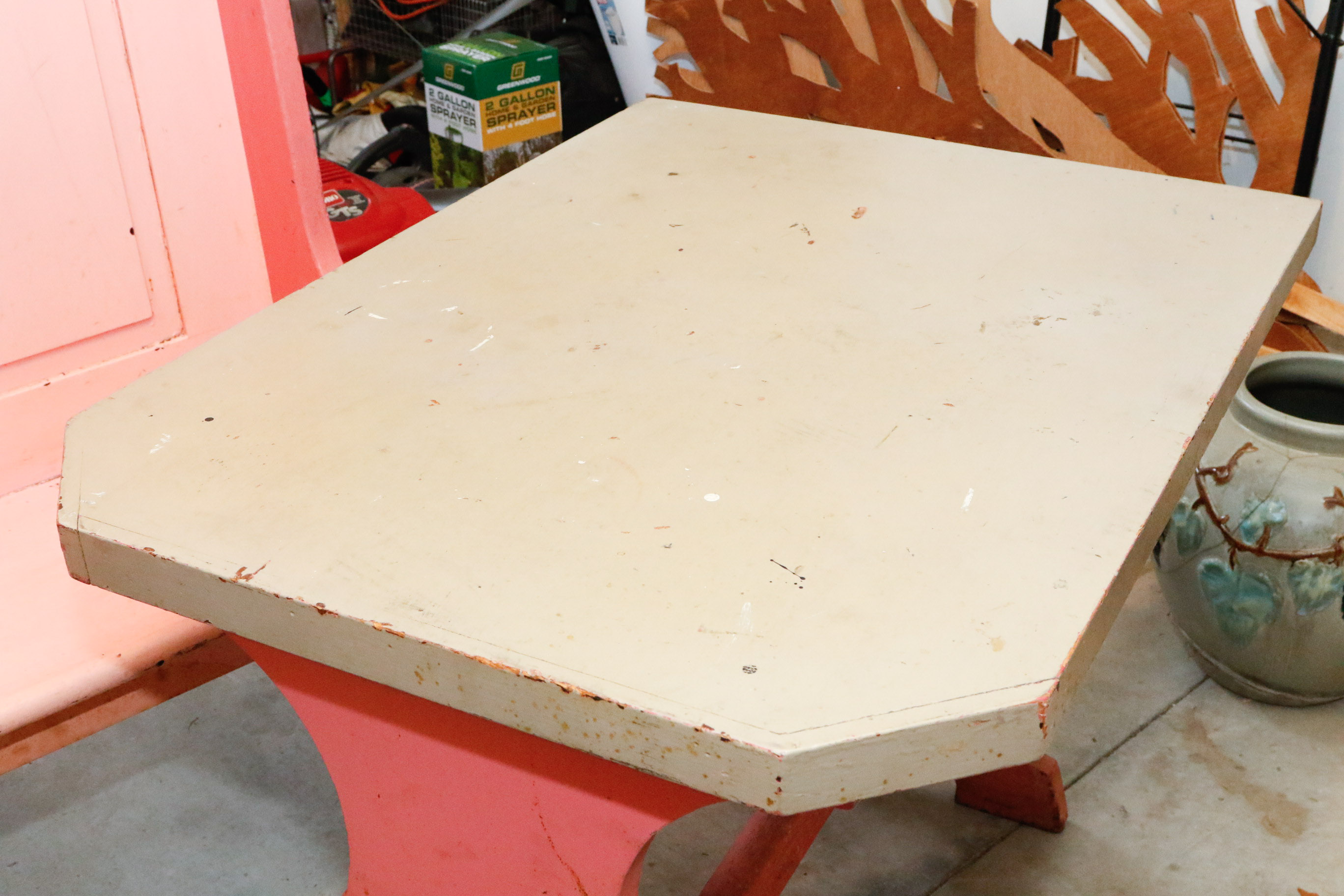 Restaurant Booth Bench and Table