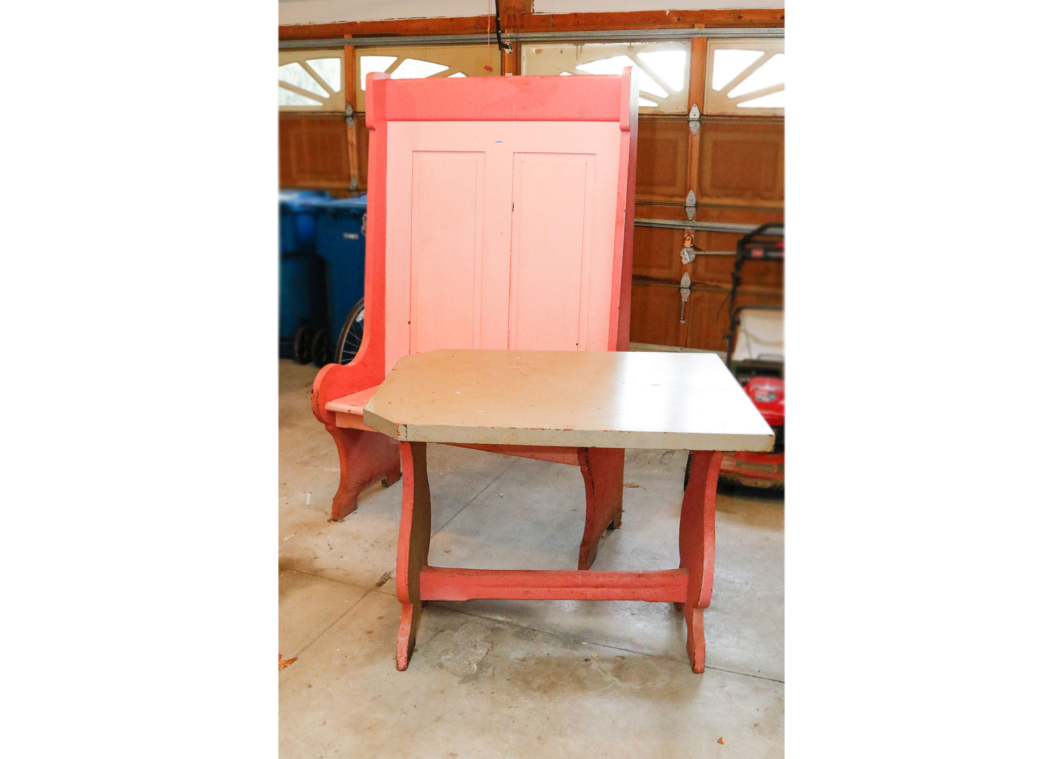 Restaurant Booth Bench and Table