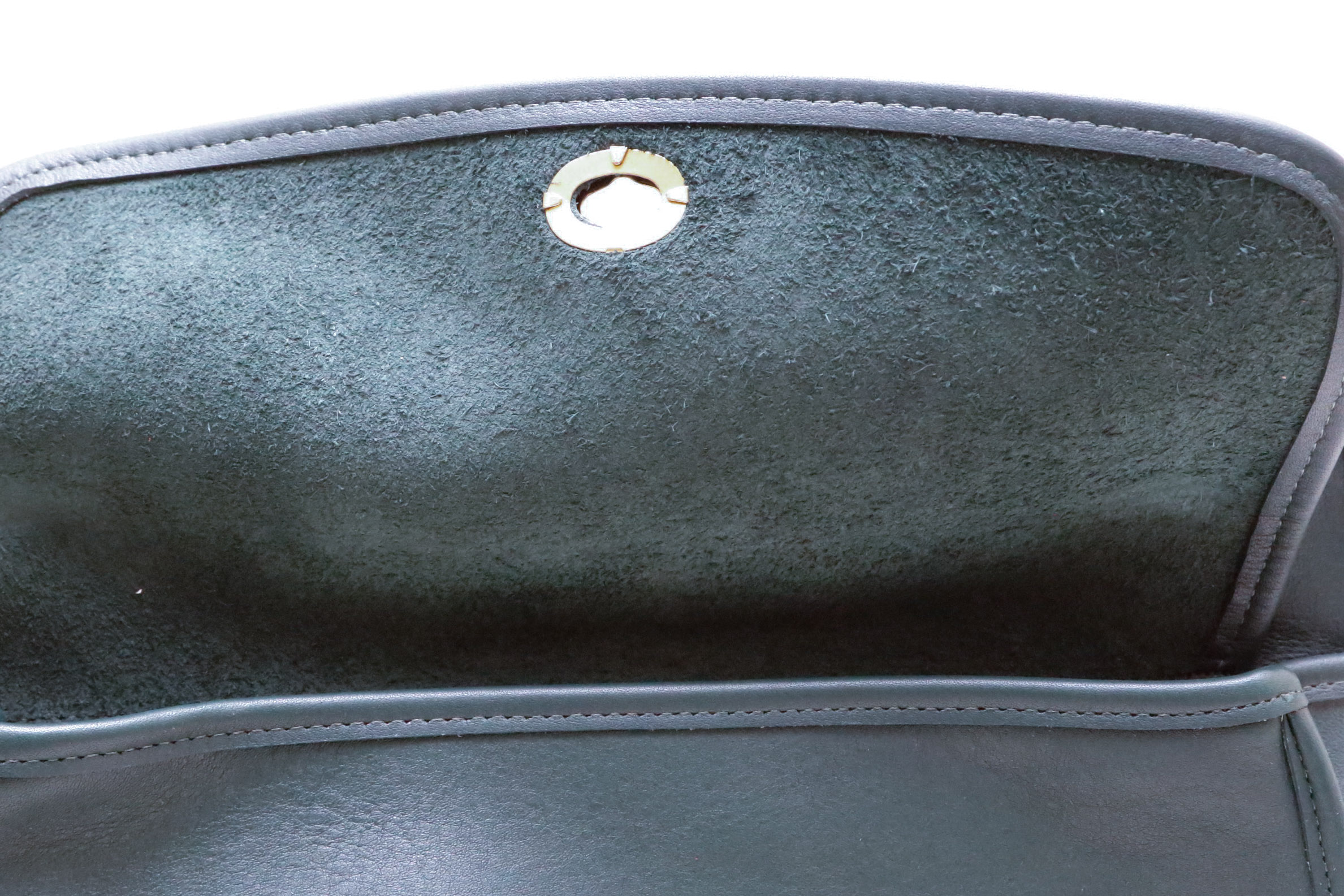 Rare Vintage Coach Taft Saddle Bag In Hunter Green EBTH MG 2194