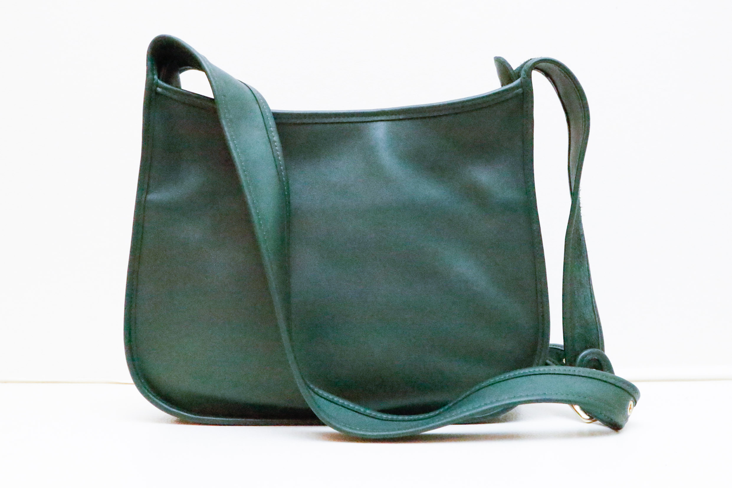 Rare Vintage Coach Taft Saddle Bag In Hunter Green EBTH MG 2199