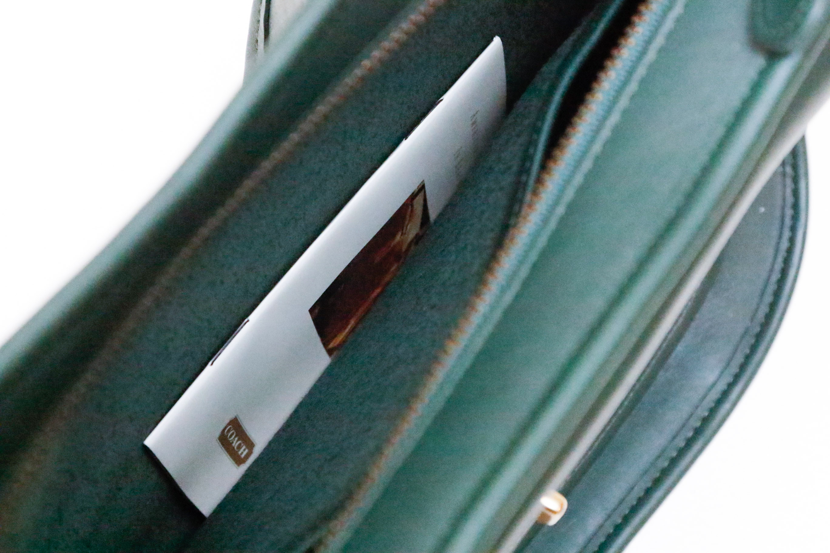 Rare Vintage Coach Taft Saddle Bag In Hunter Green EBTH MG 2209