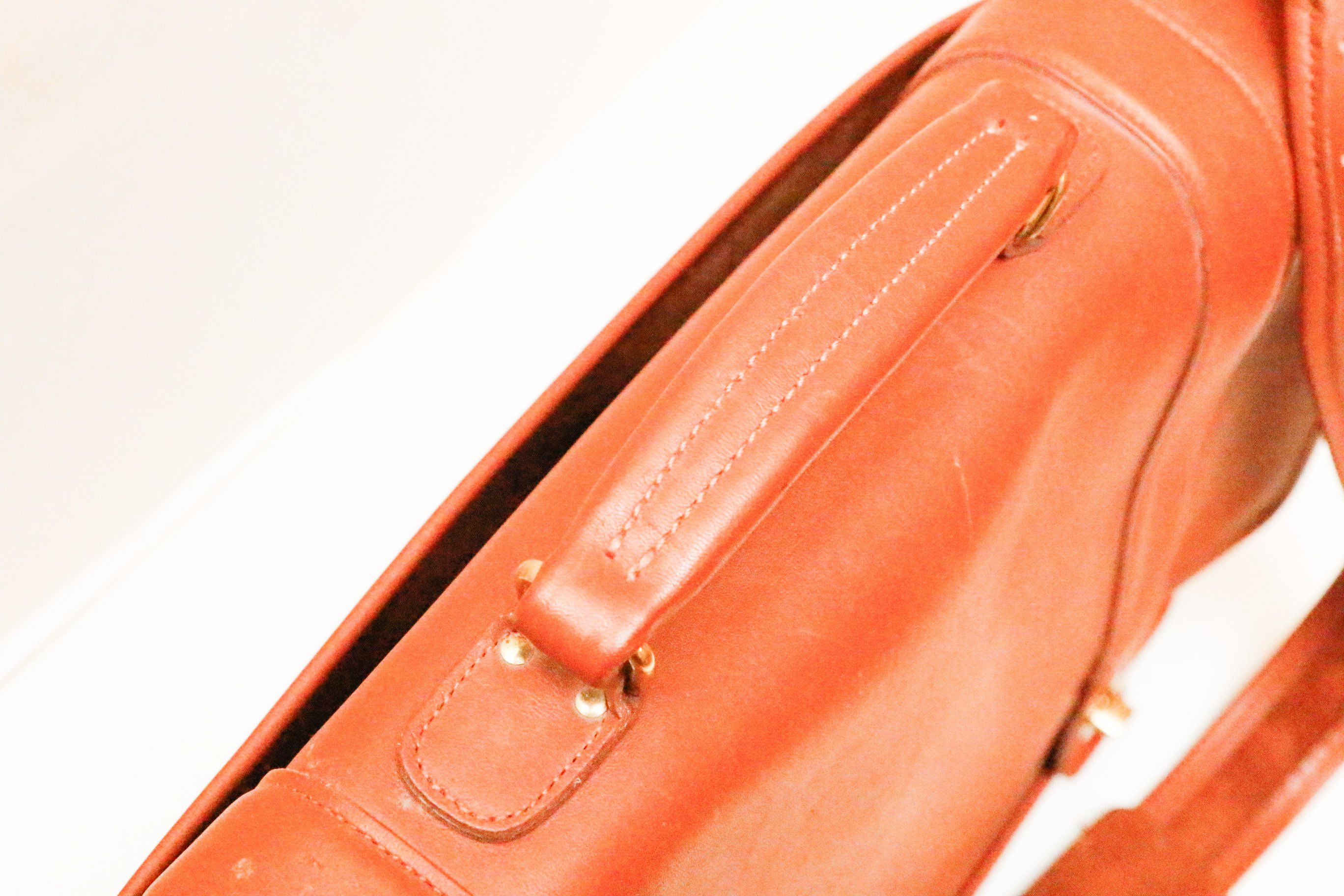 Vintage Coach Essex Tan Leather Briefcase