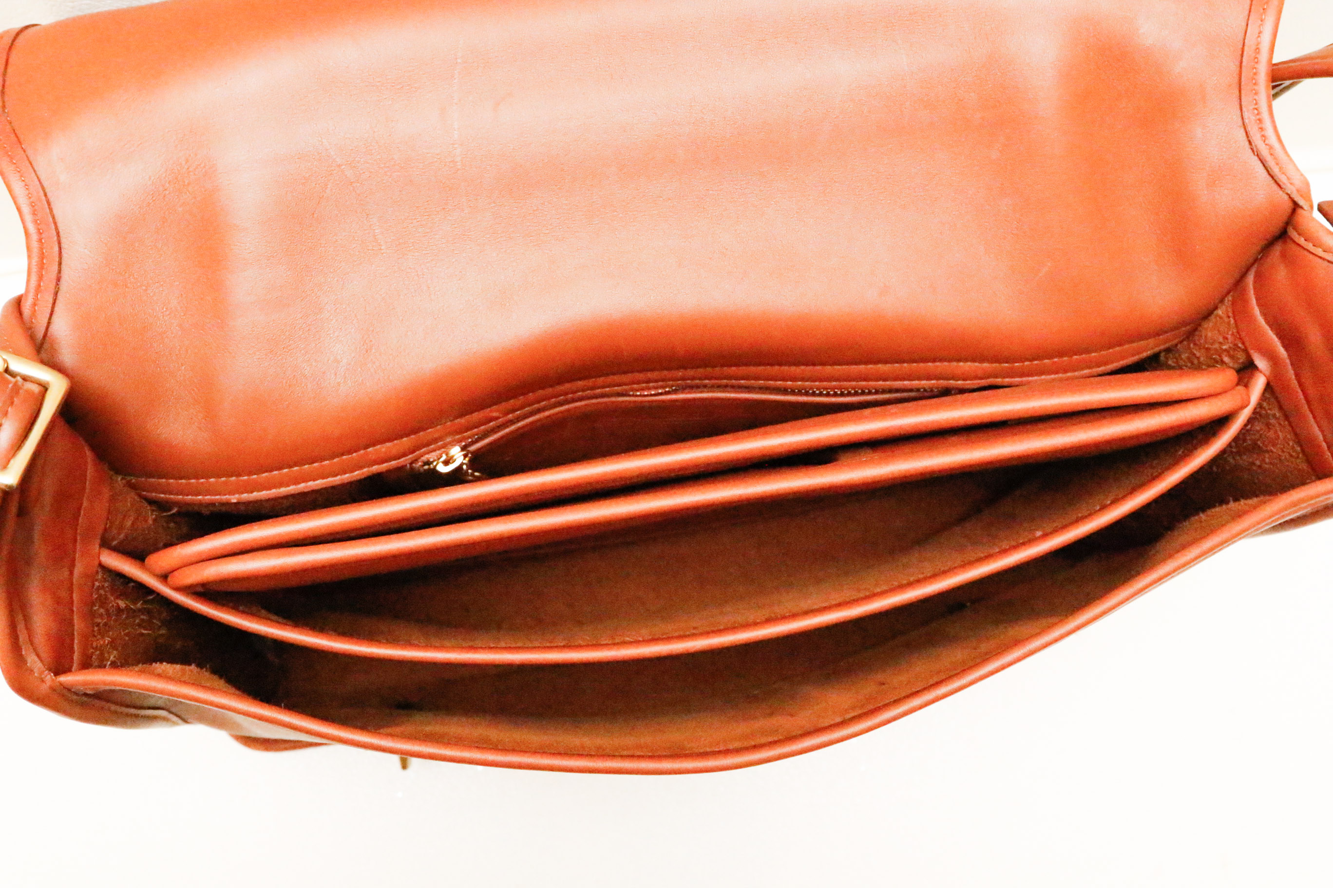 Vintage Coach Essex Tan Leather Briefcase