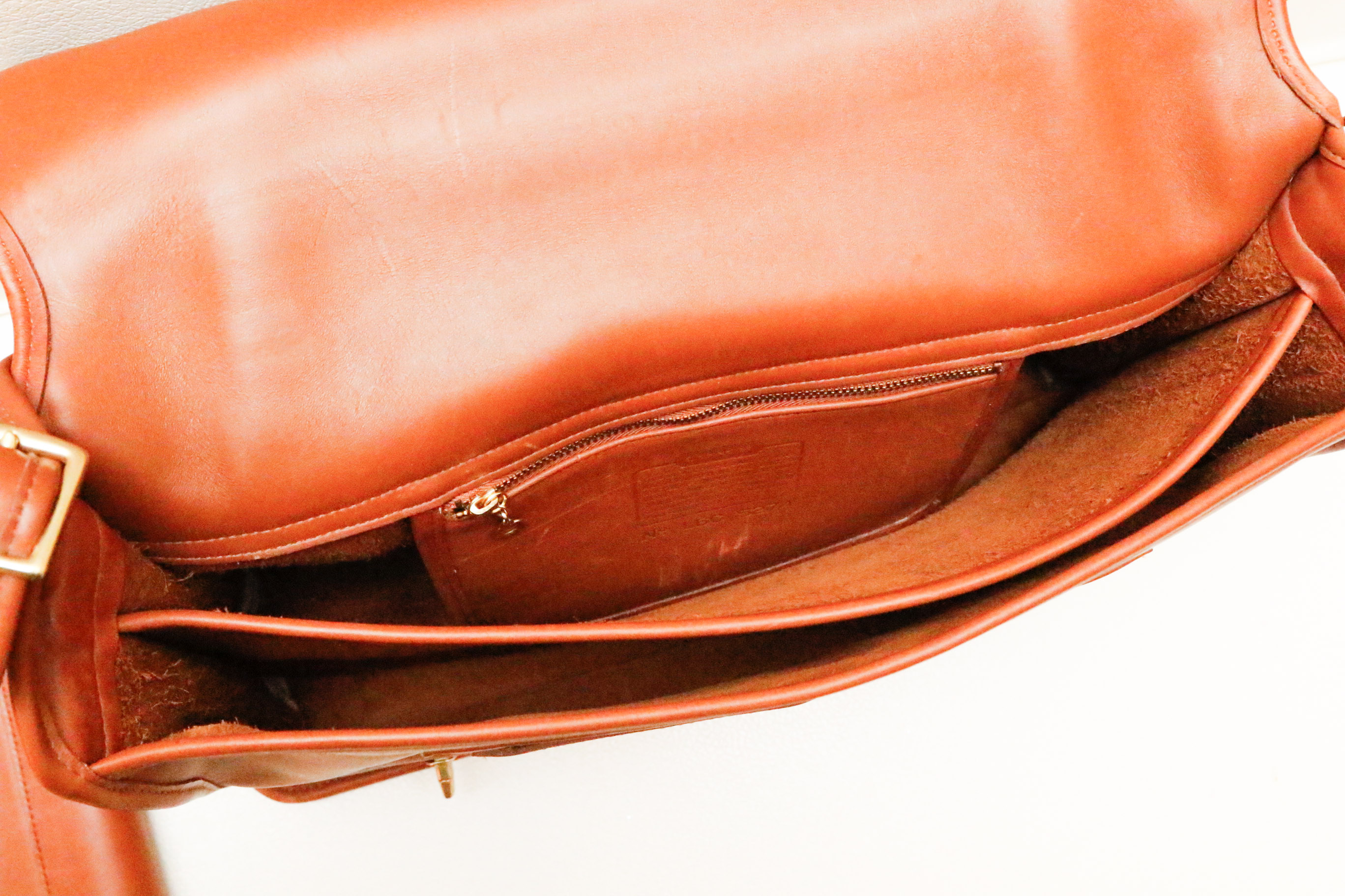 Vintage Coach Essex Tan Leather Briefcase