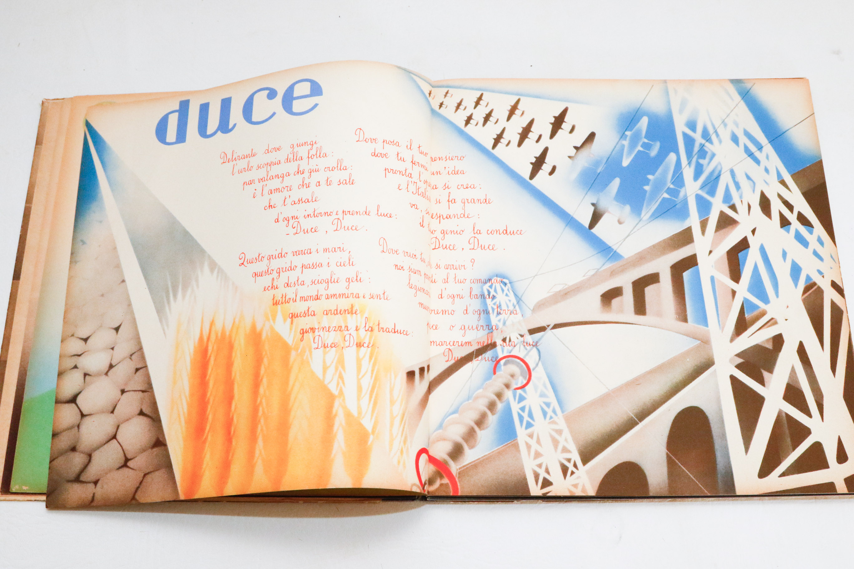 1930 "Dall' A alla Z" Fascist Party Poetry with Graphics Book