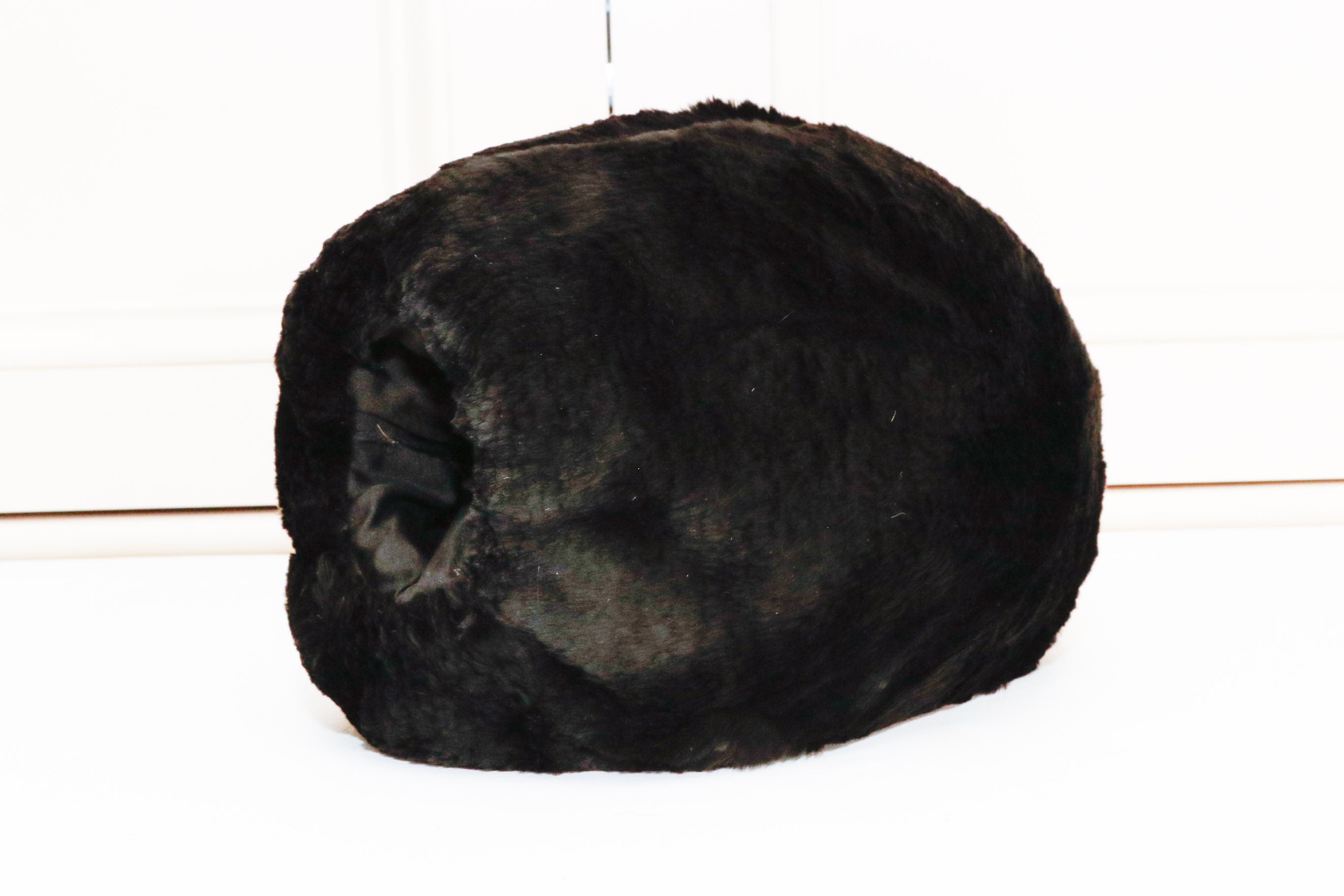 Black Sheared Mink Hand Muff