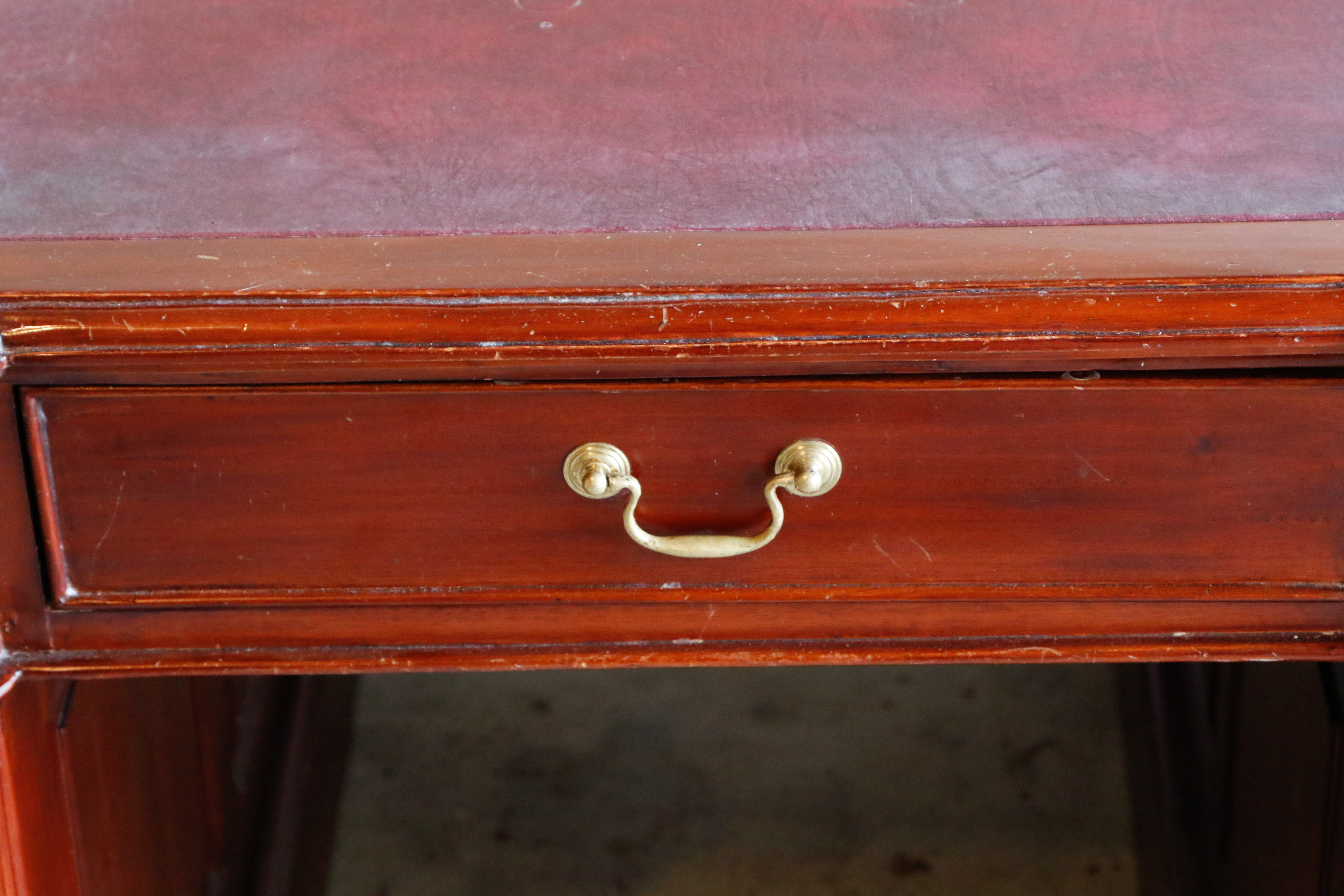 Sapele Mahogany Partner's Desk