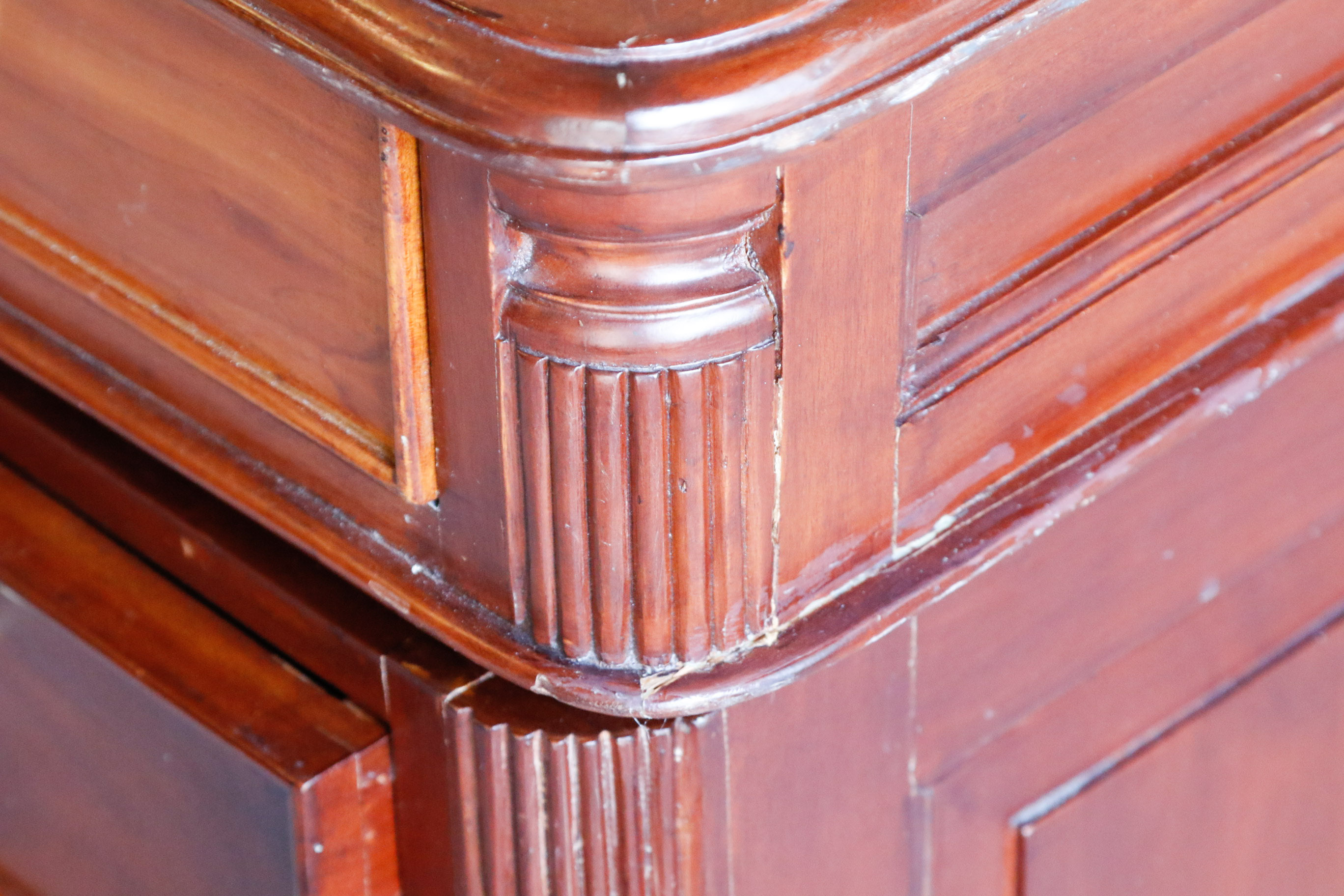 Sapele Mahogany Partner's Desk