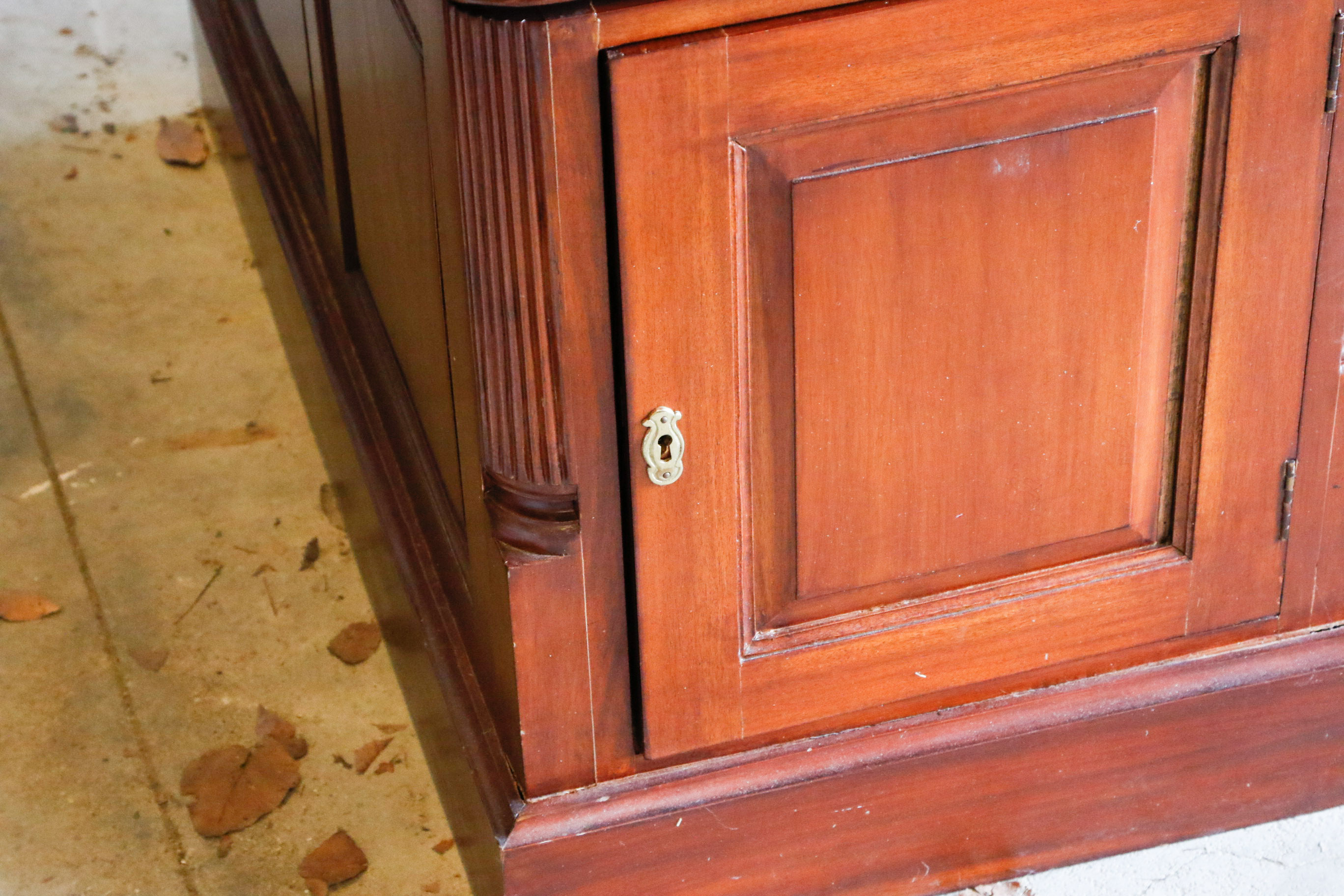 Sapele Mahogany Partner's Desk