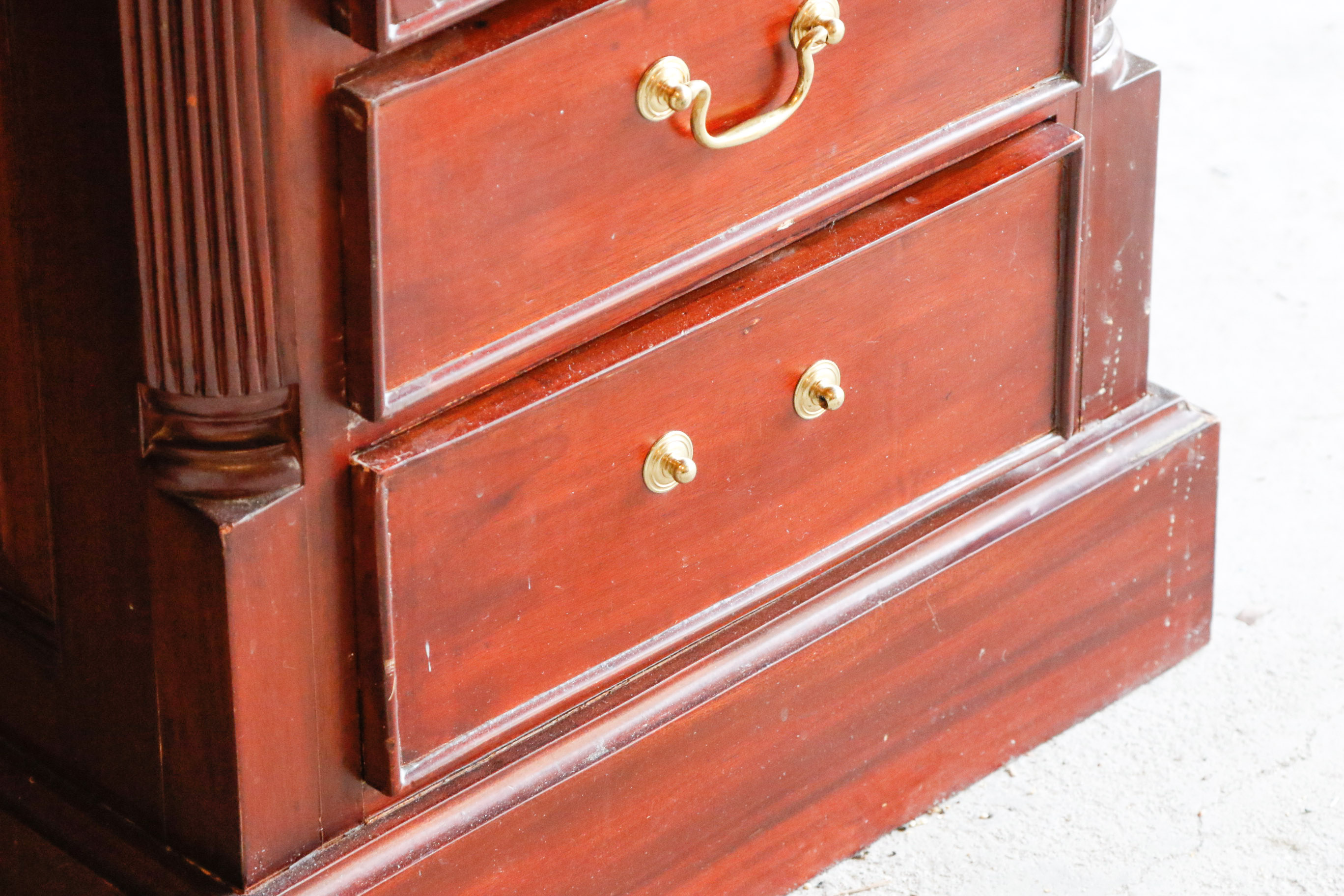 Sapele Mahogany Partner's Desk