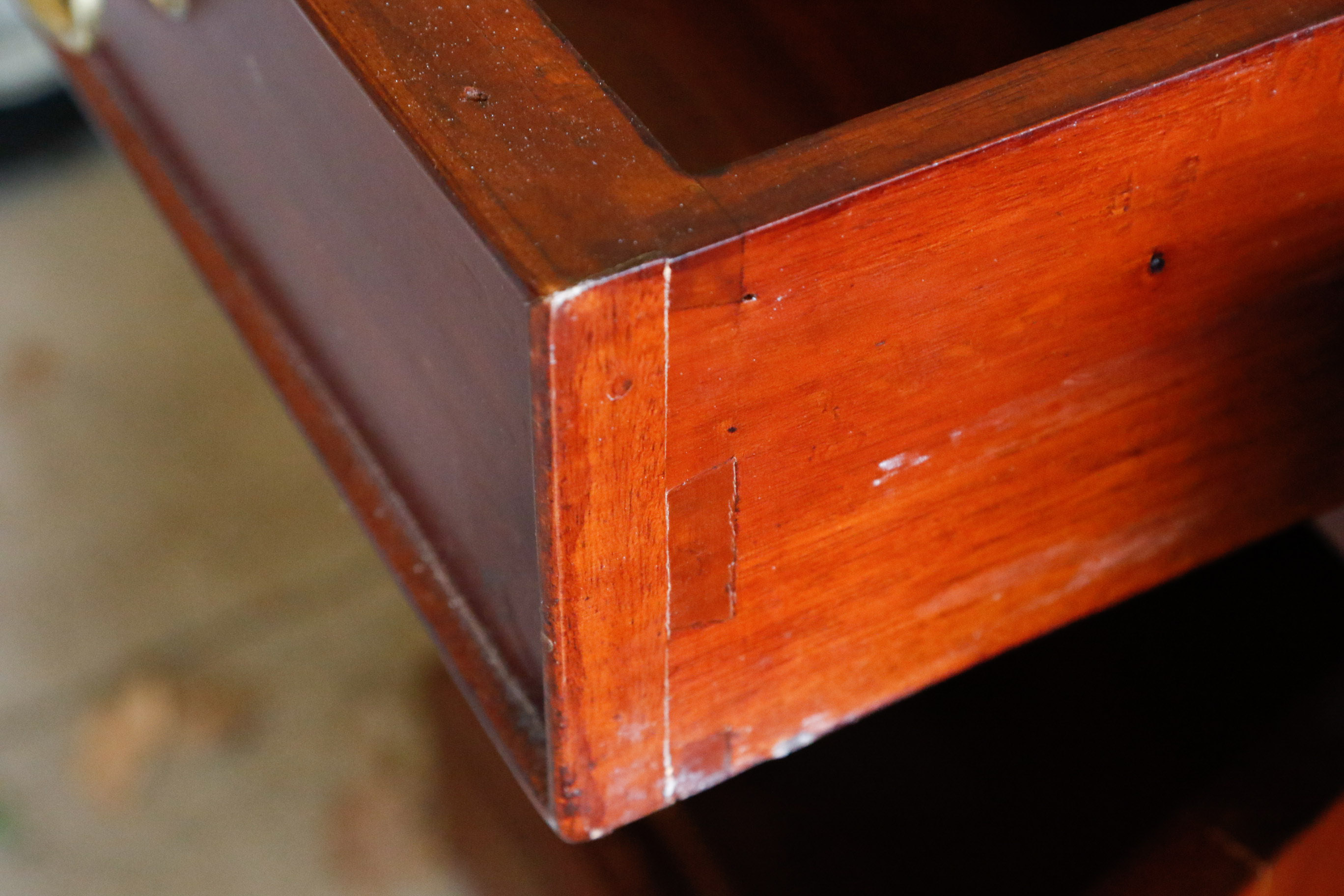 Sapele Mahogany Partner's Desk