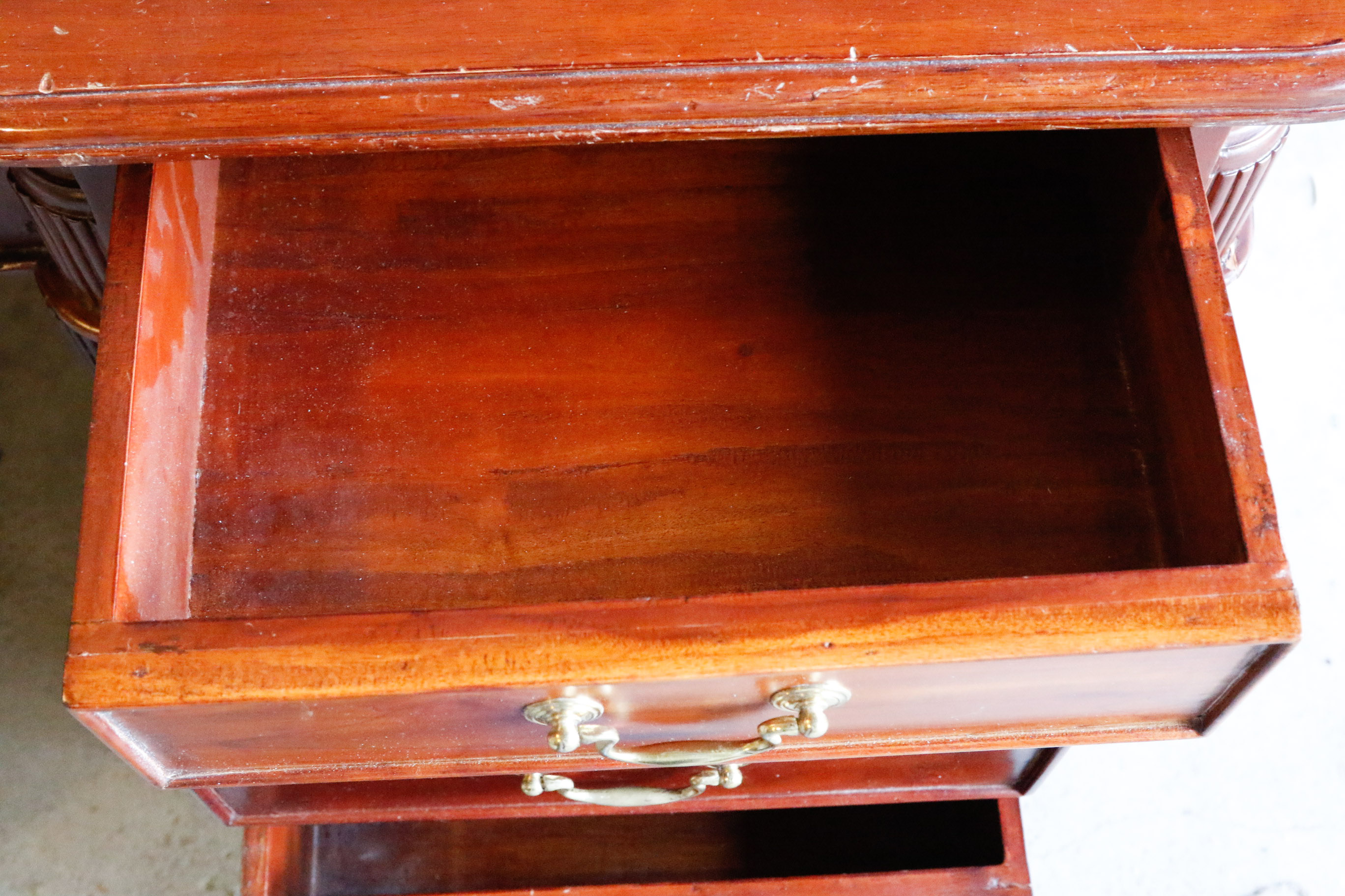 Sapele Mahogany Partner's Desk