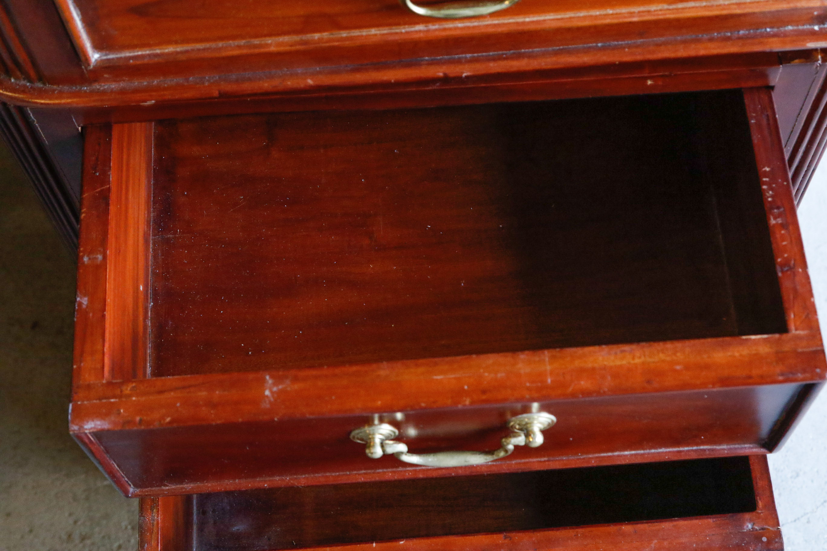 Sapele Mahogany Partner's Desk