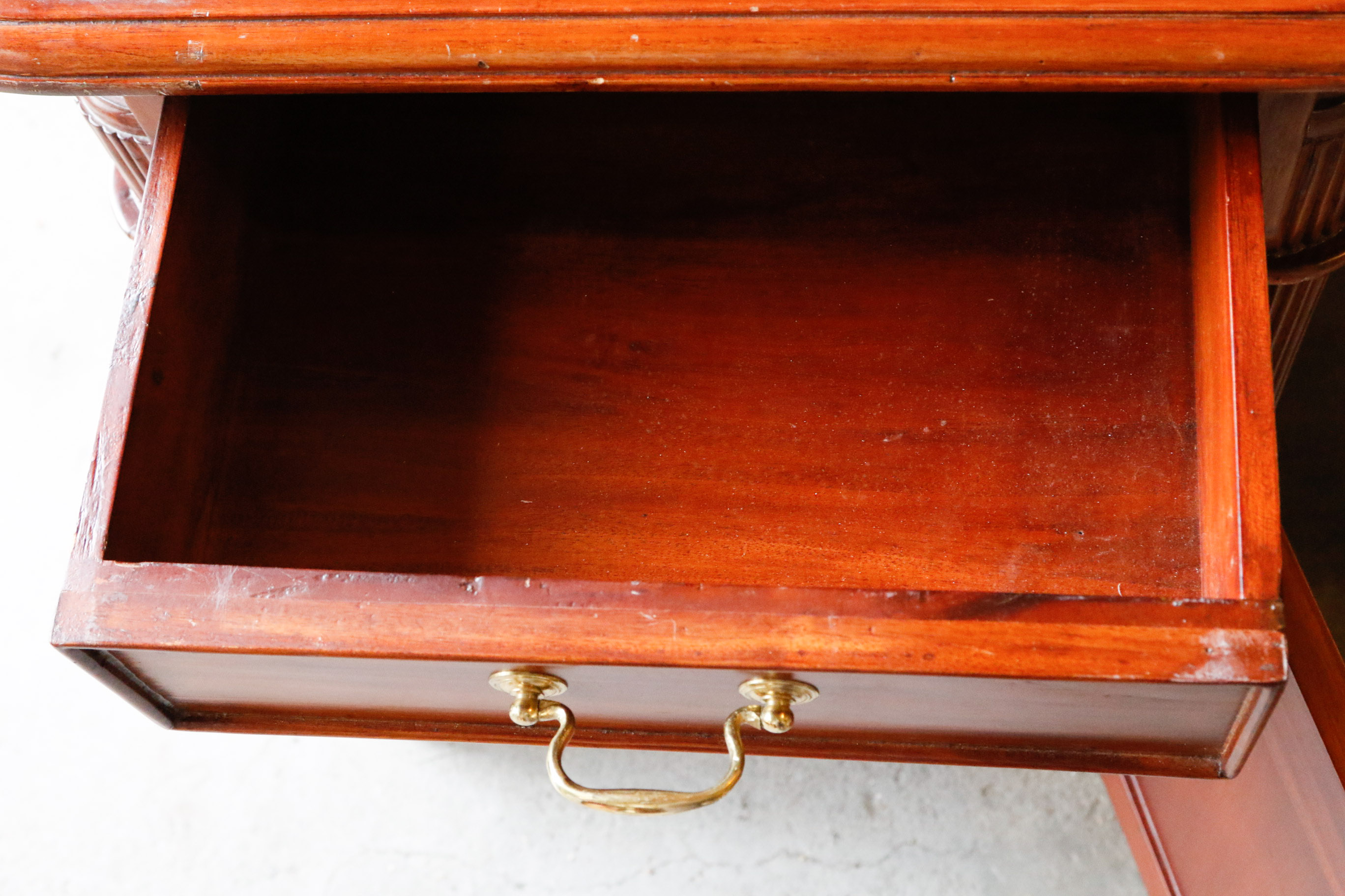 Sapele Mahogany Partner's Desk