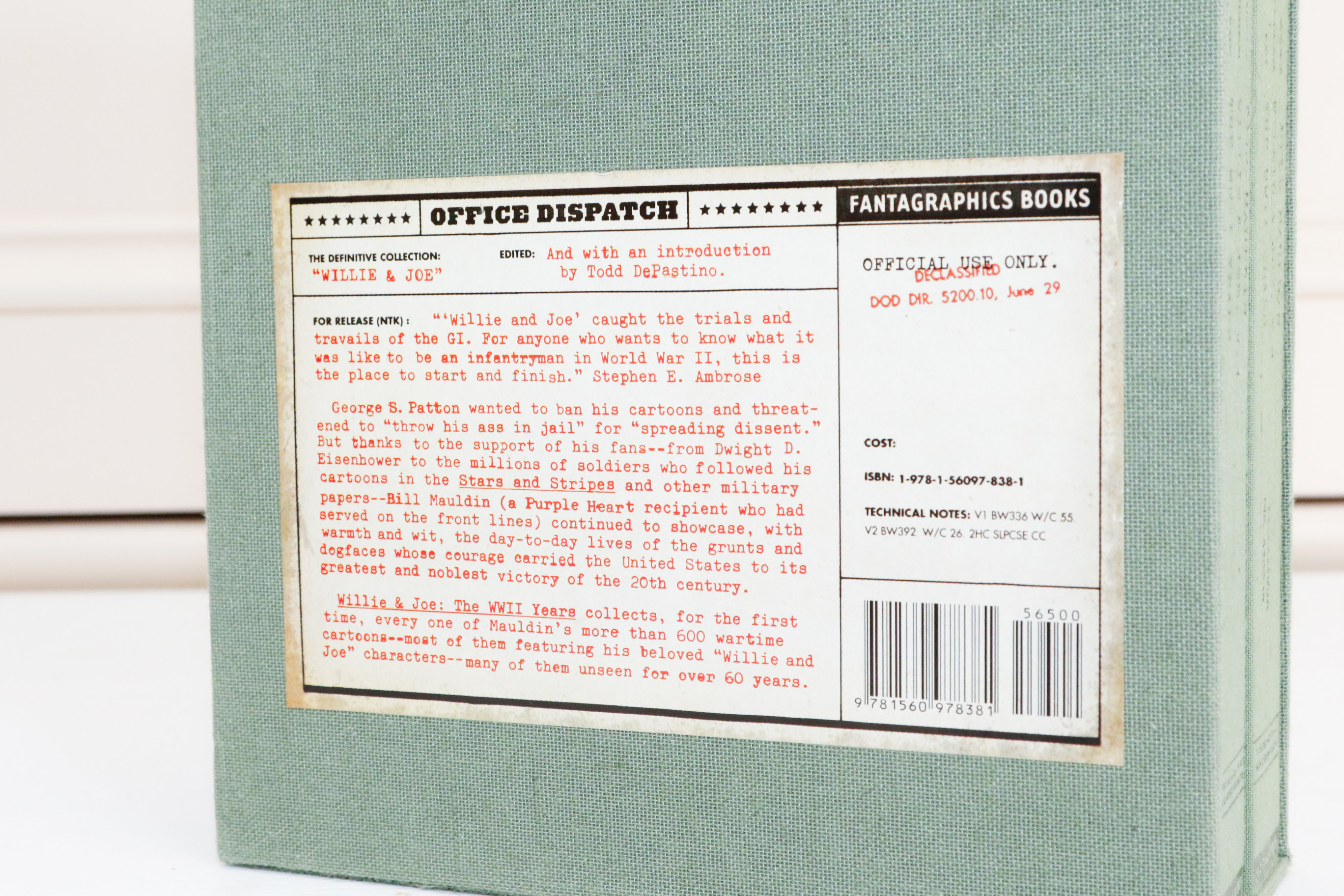 "Willie & Joe:  The WWII Years" By Bill Mauldin