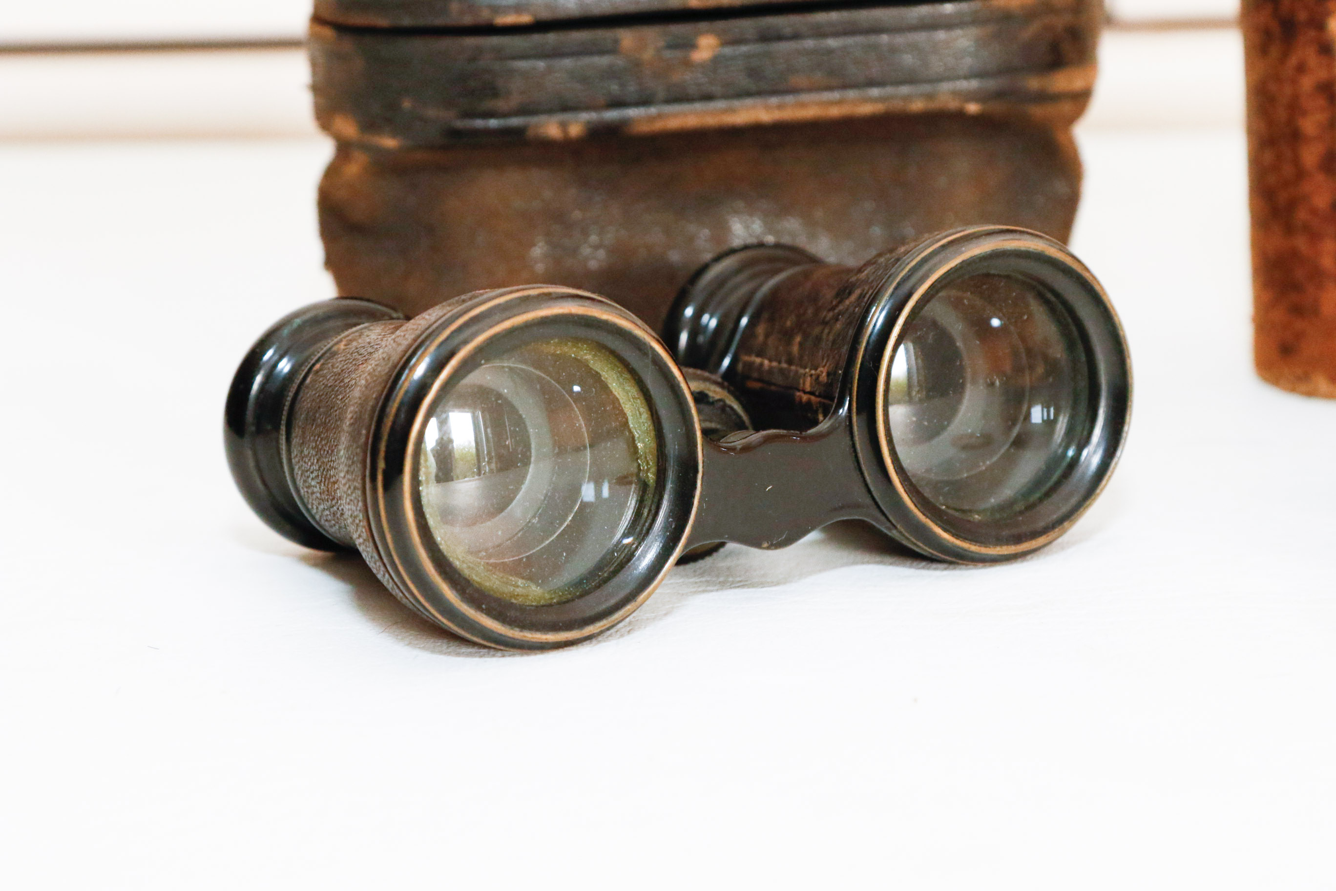 Two Pair of Antique Opera Glasses in Original Cases