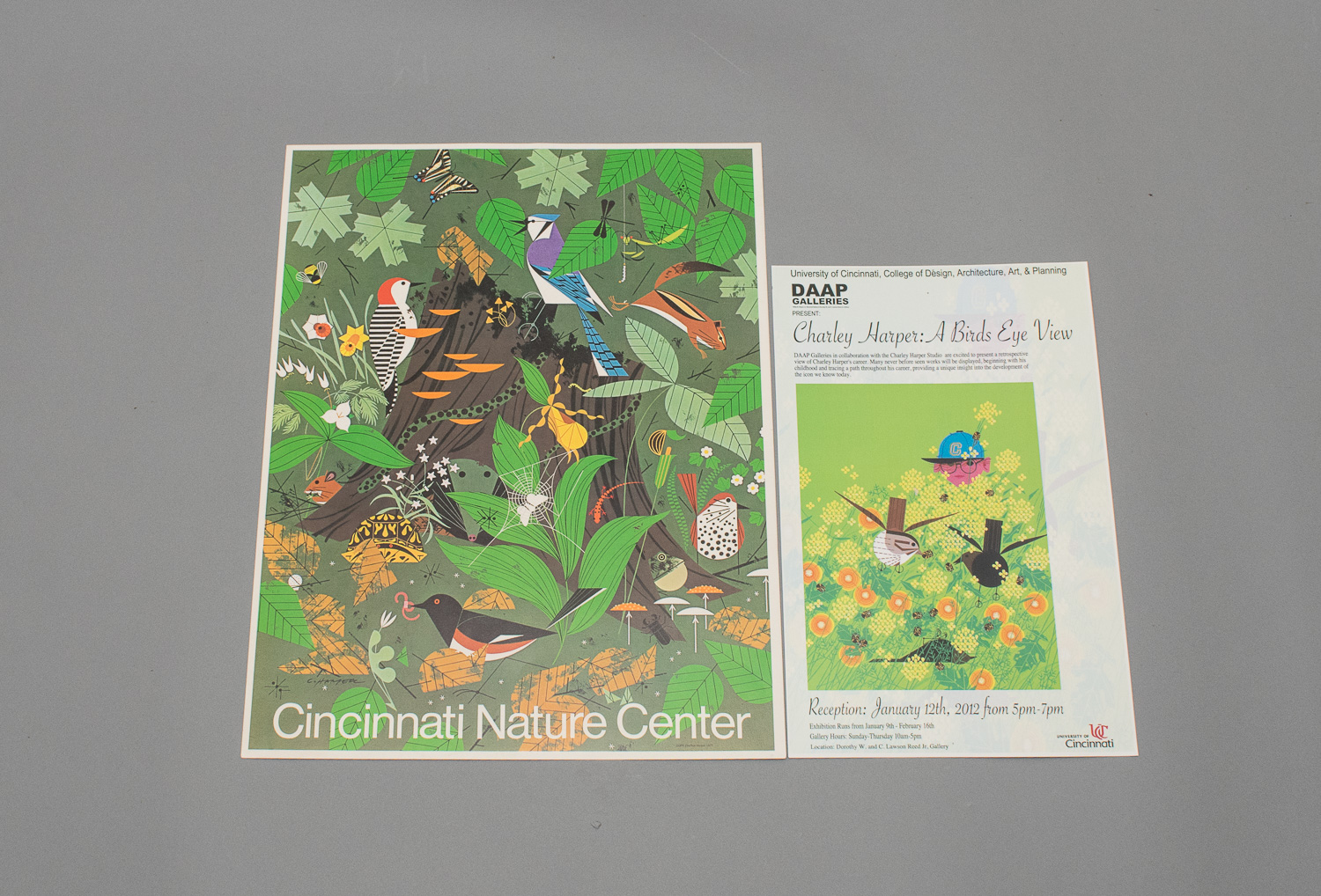 Group of Charley Harper and Cincinnati Posters