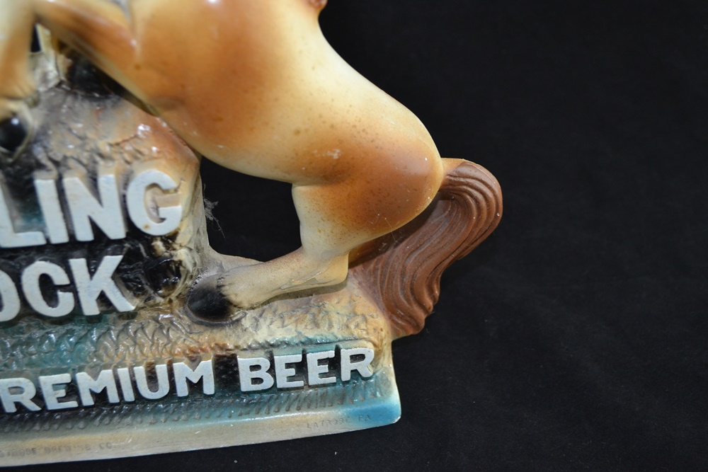 1950's Rolling Rock Beer Chalkware Figure