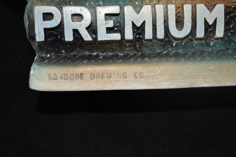 1950's Rolling Rock Beer Chalkware Figure