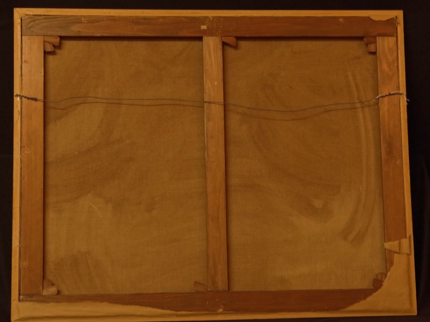 19c Primitive Folk Art Oil Painting Portrait Group of Children