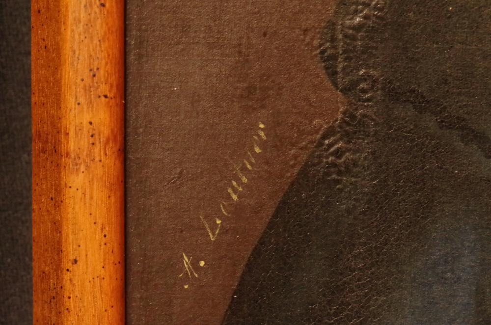 19c Primitive Folk Art Oil Painting Portrait Group of Children