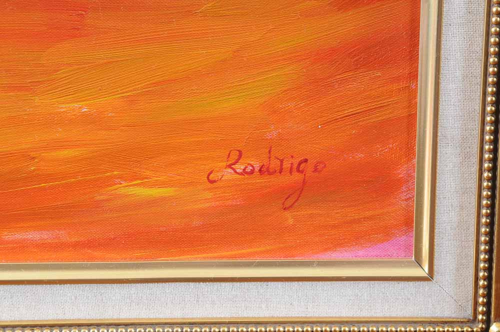 Rodrigo Original Acrylic Poppy Flower Painting