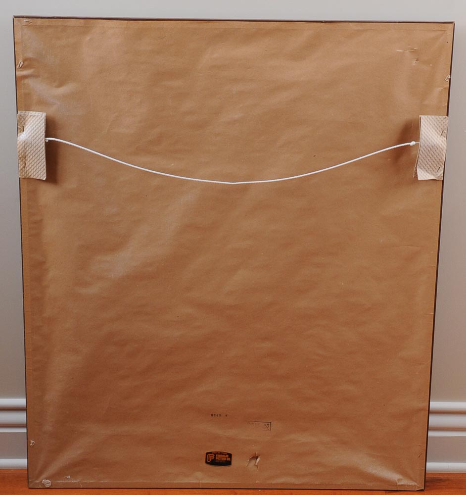 Framed Print of Girl and Dog