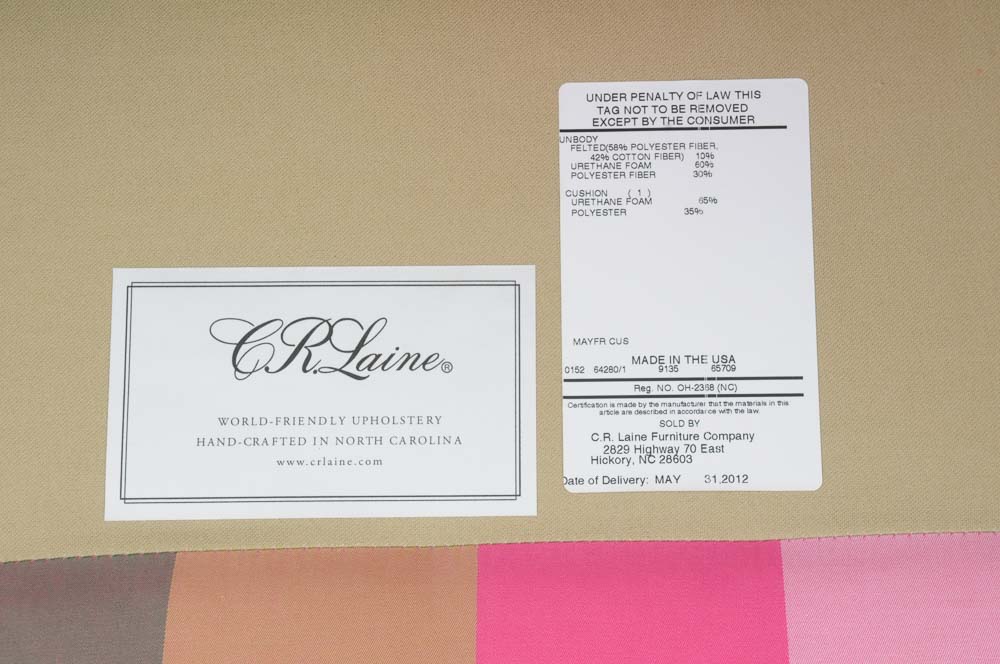 Bergère Style Upholstered Armchair