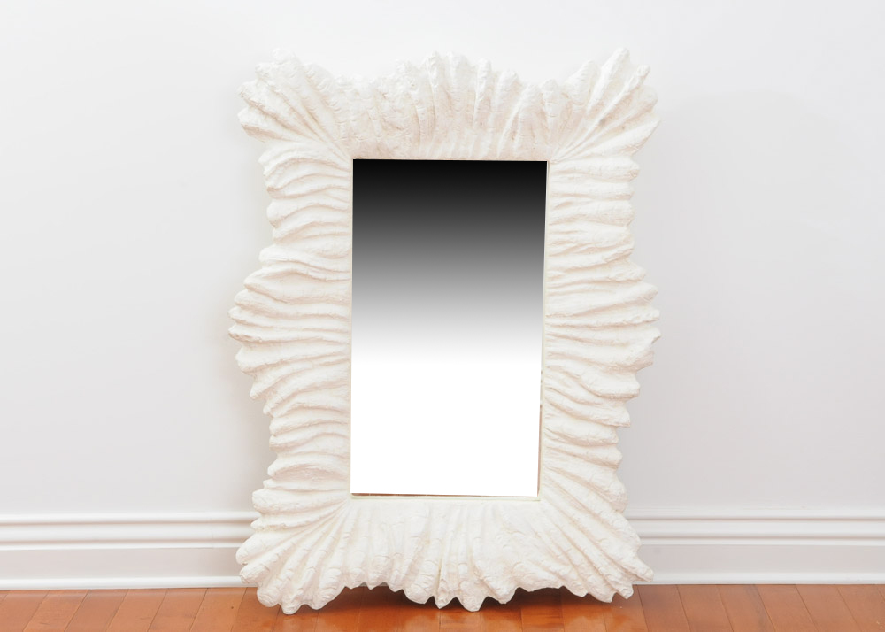 Vanity Mirror with Textured Frame