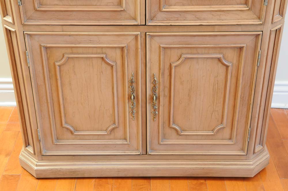 French Provençal Hardwood Storage Armoire