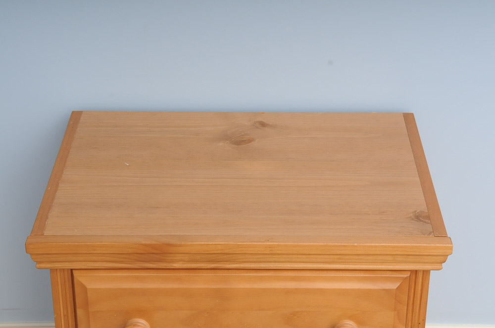 Blonde Wood End Table