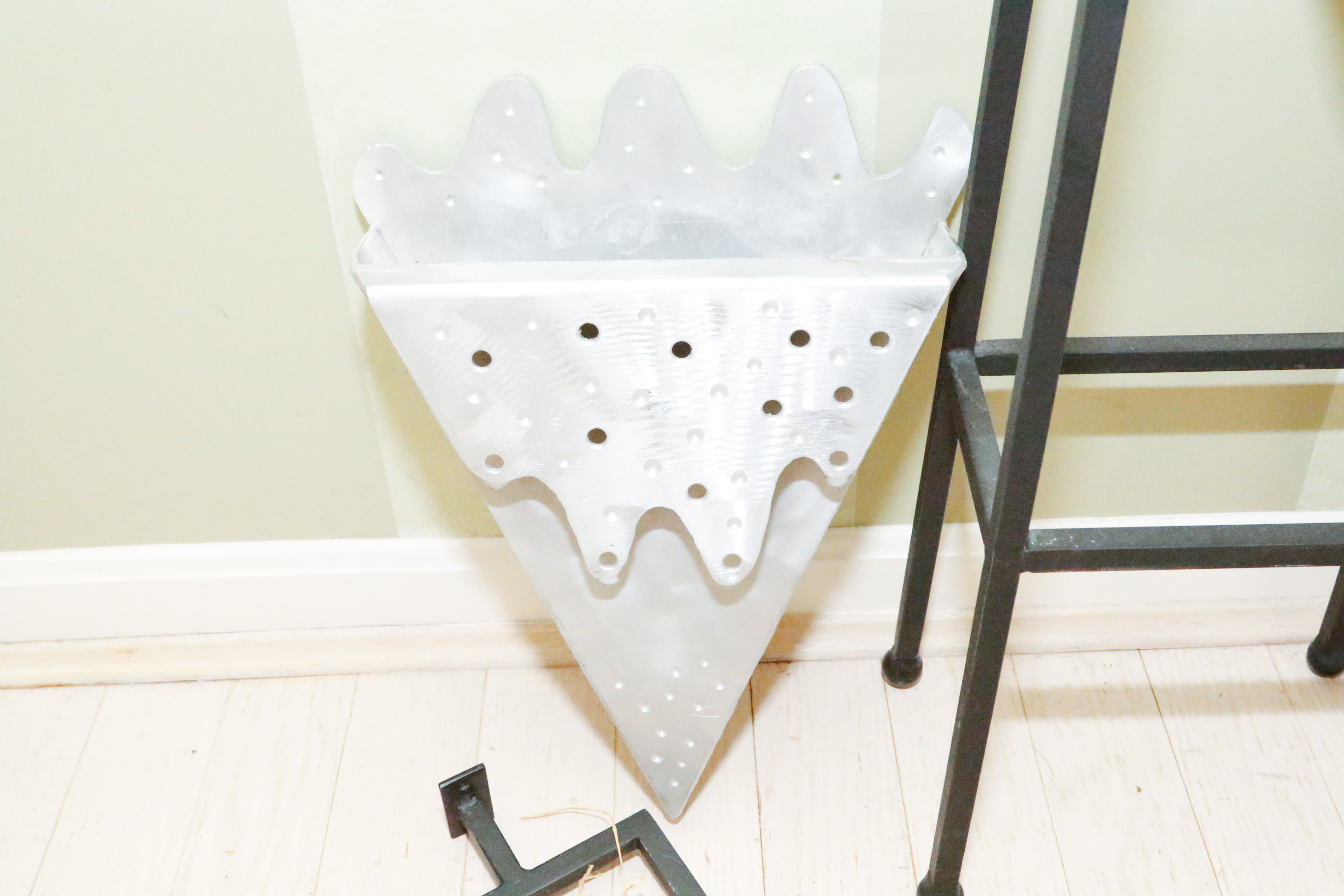 Abstract Metal Vase and Sconce Set by Edward Casagrande