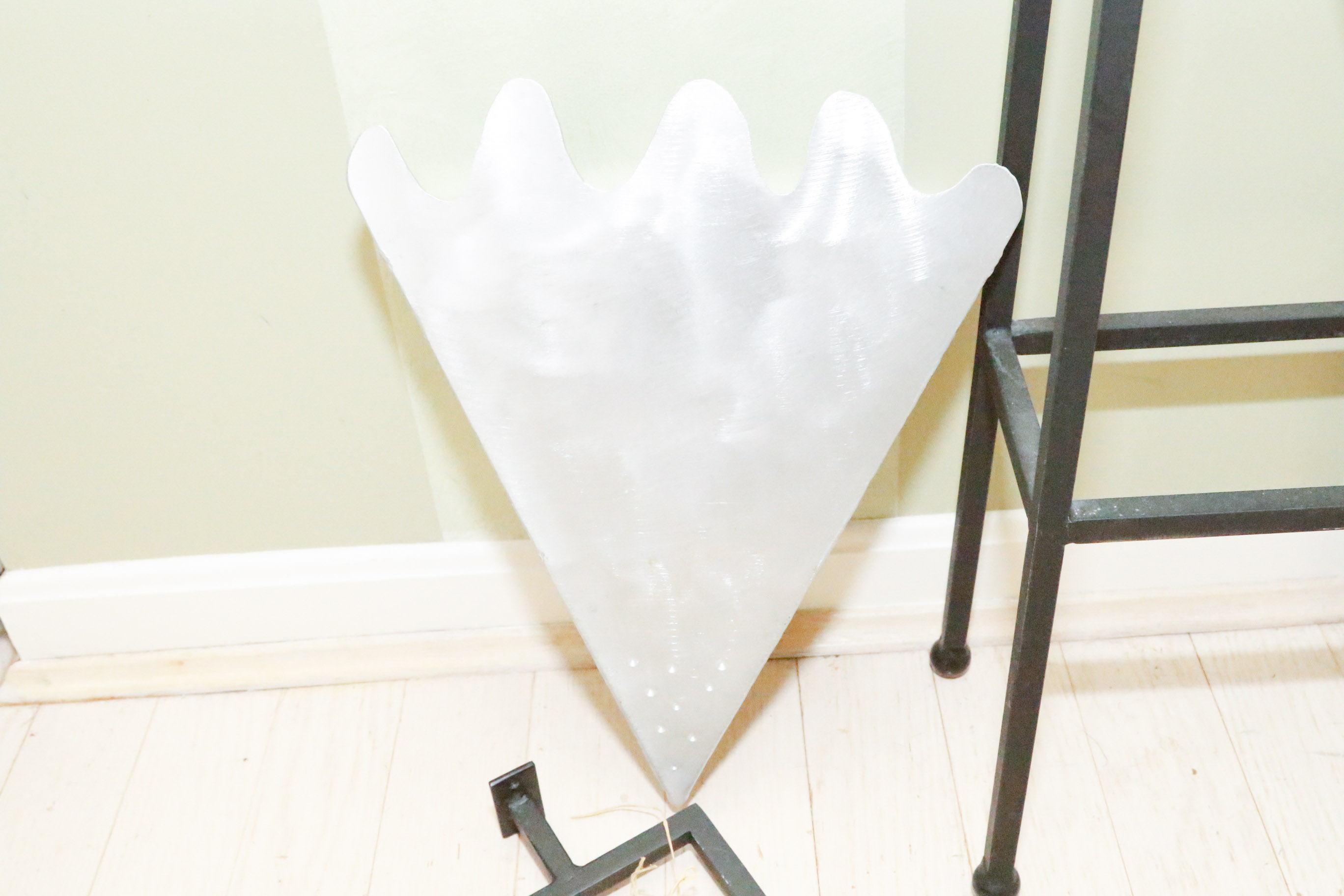 Abstract Metal Vase and Sconce Set by Edward Casagrande