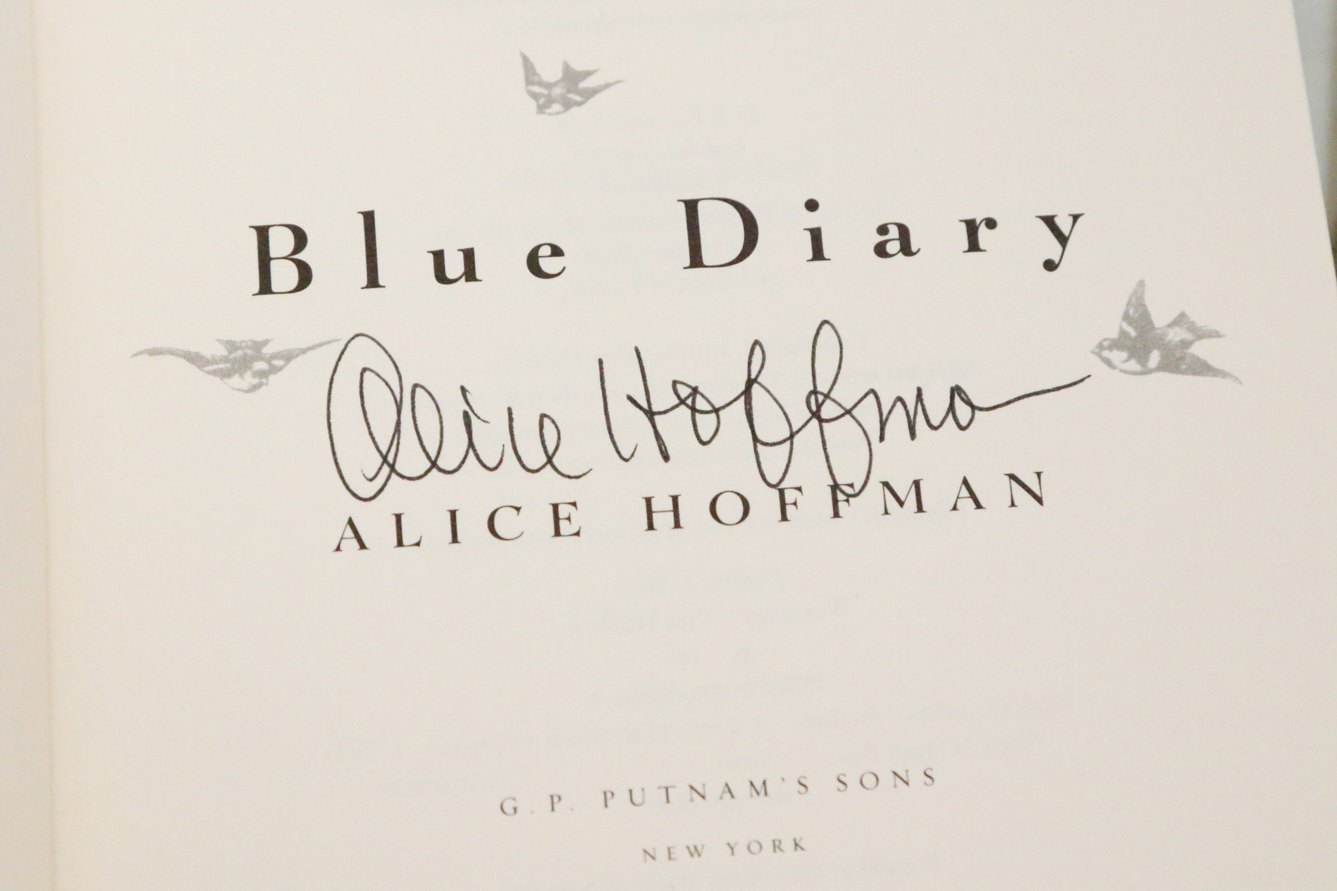 Three Signed Books by Alice Hoffman With 3 Other Hoffman Titles